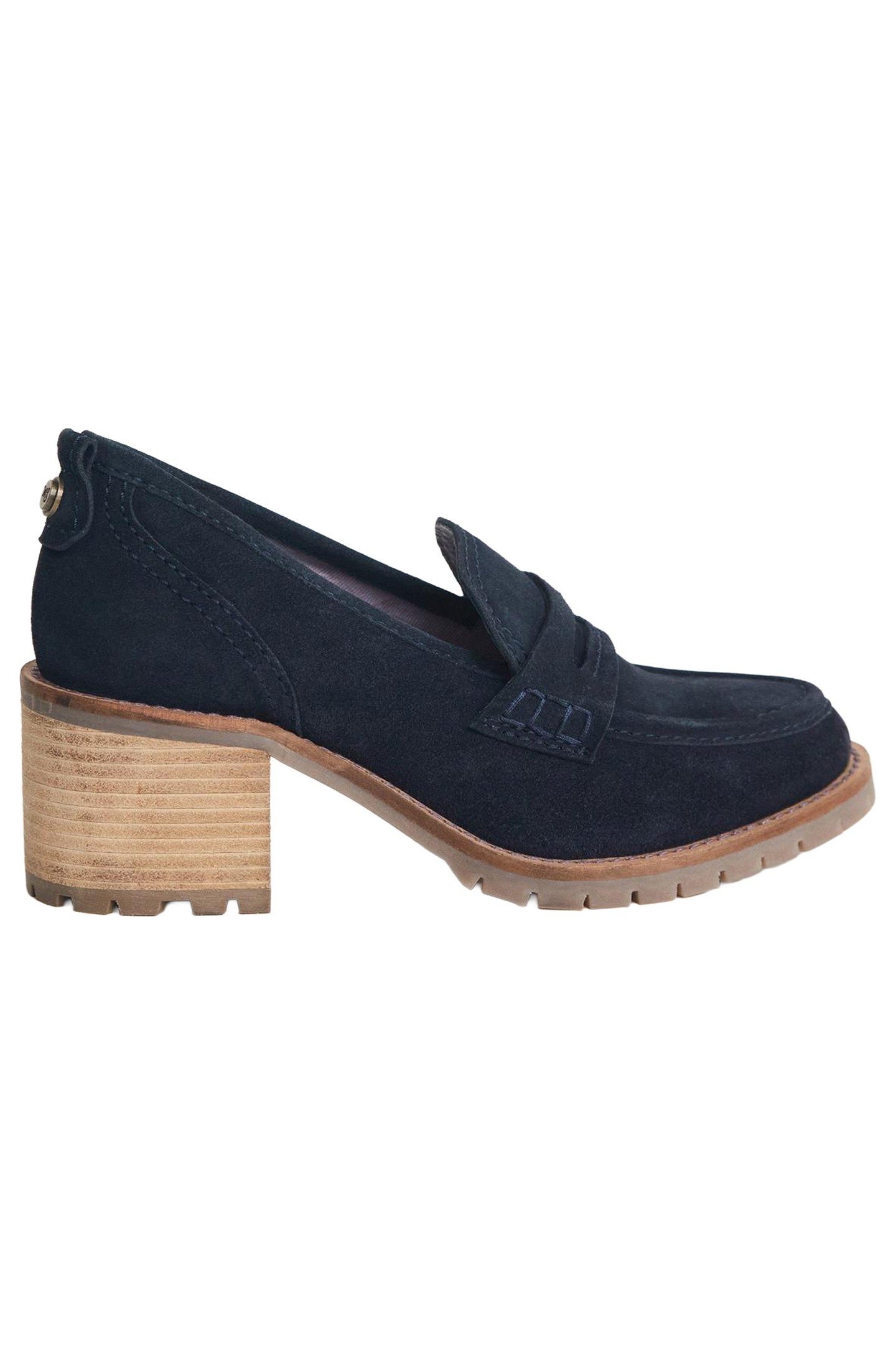 GIGI HEELED LOAFER NAVY 1
