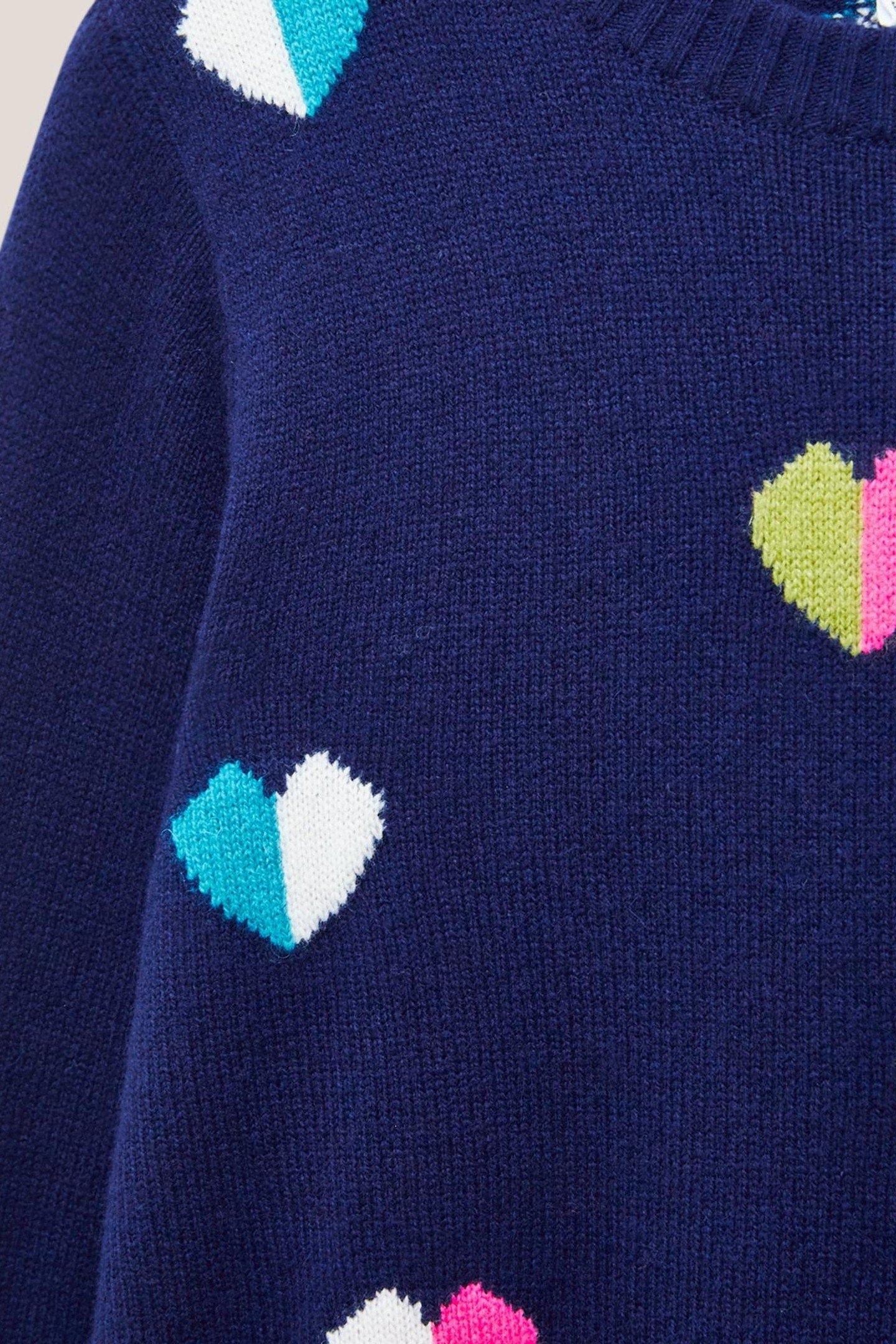 MULTI HEART JUMPER NAVY MULTI 4