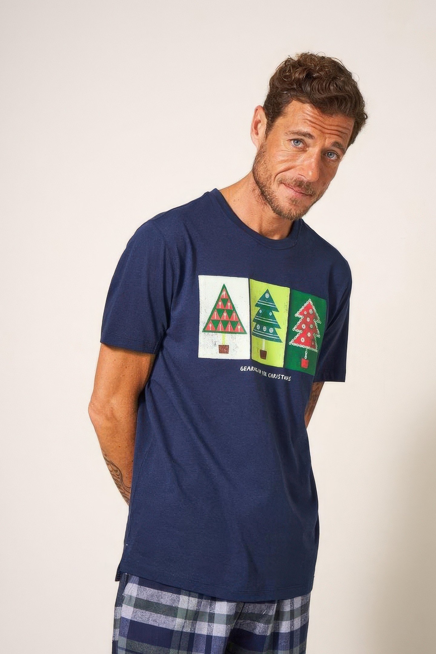 CHRISTMAS GEAR GRAPHIC TEE DARK NAVY 1