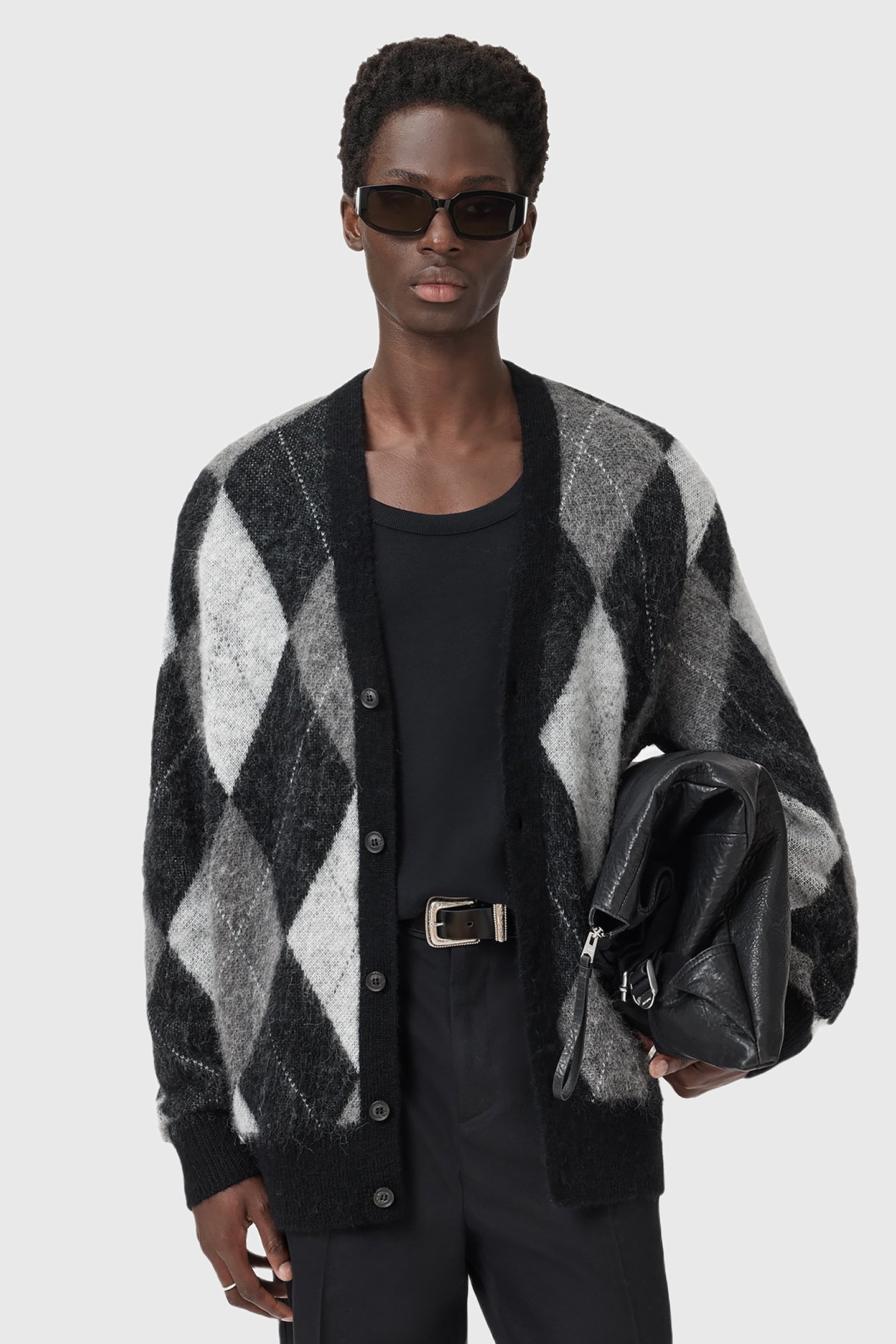 BOWER CARDIGAN BLACK/WHITE 4