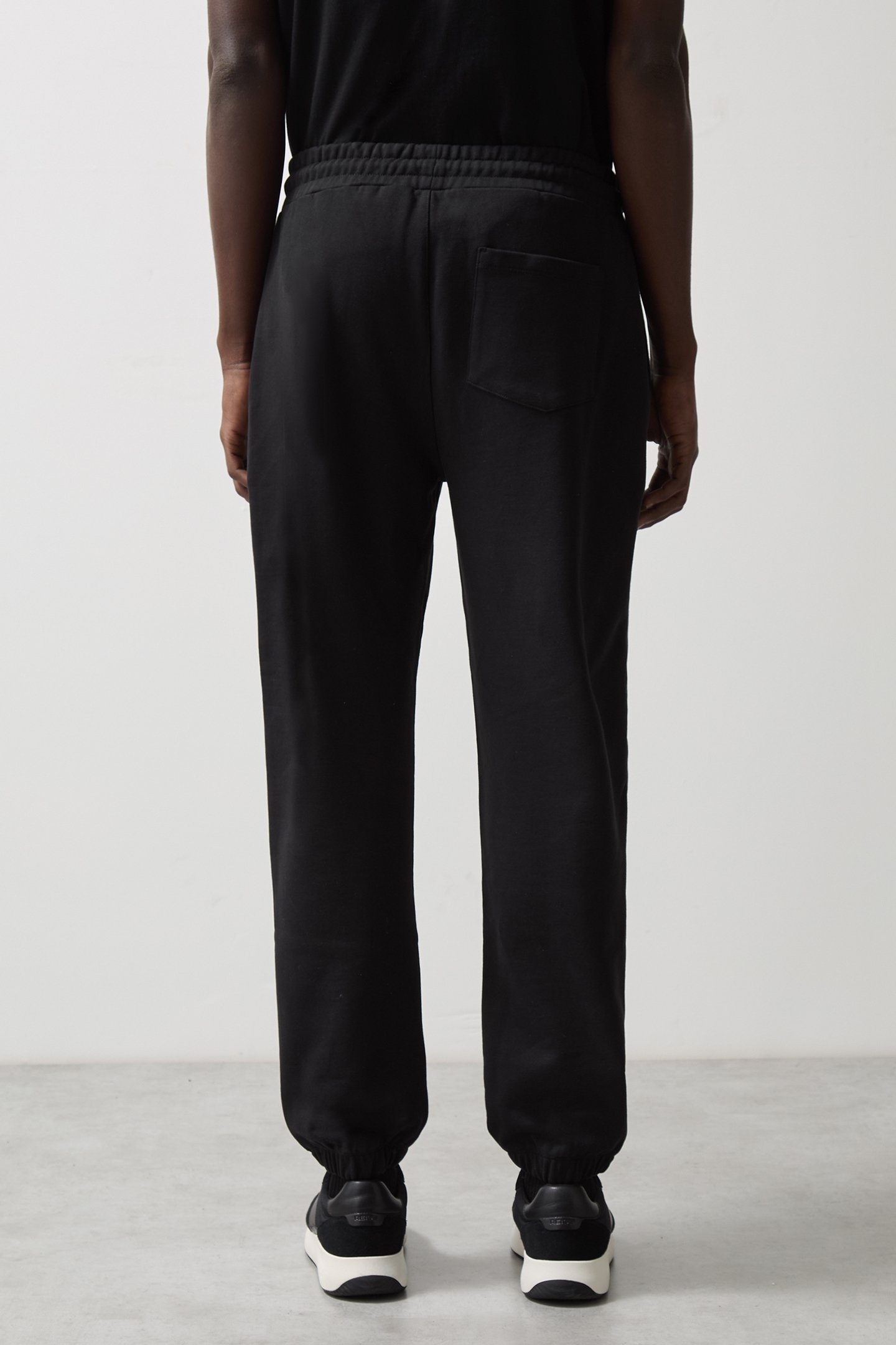 DRAWSTRING PRINTED JOGGER BLACK 2