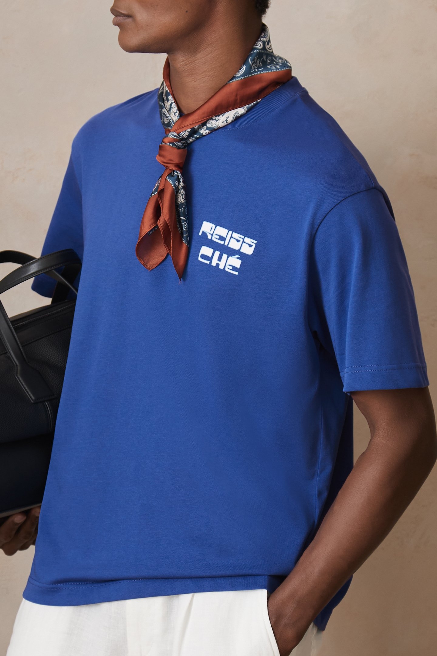 SS PALM TREE PRINTED TSHIRT BLUE 4