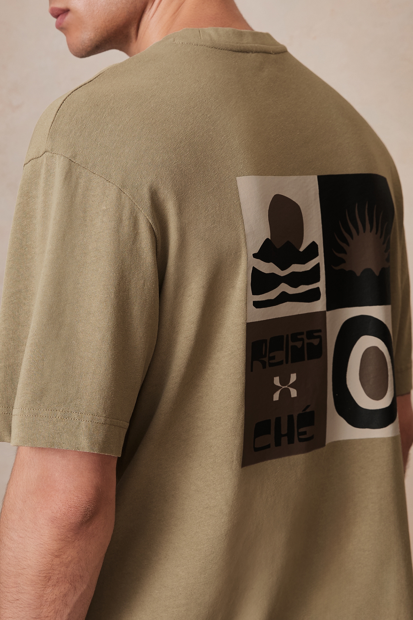 SS WASHED SUNSET PRINTED TSHIRT SAGE GREEN 6