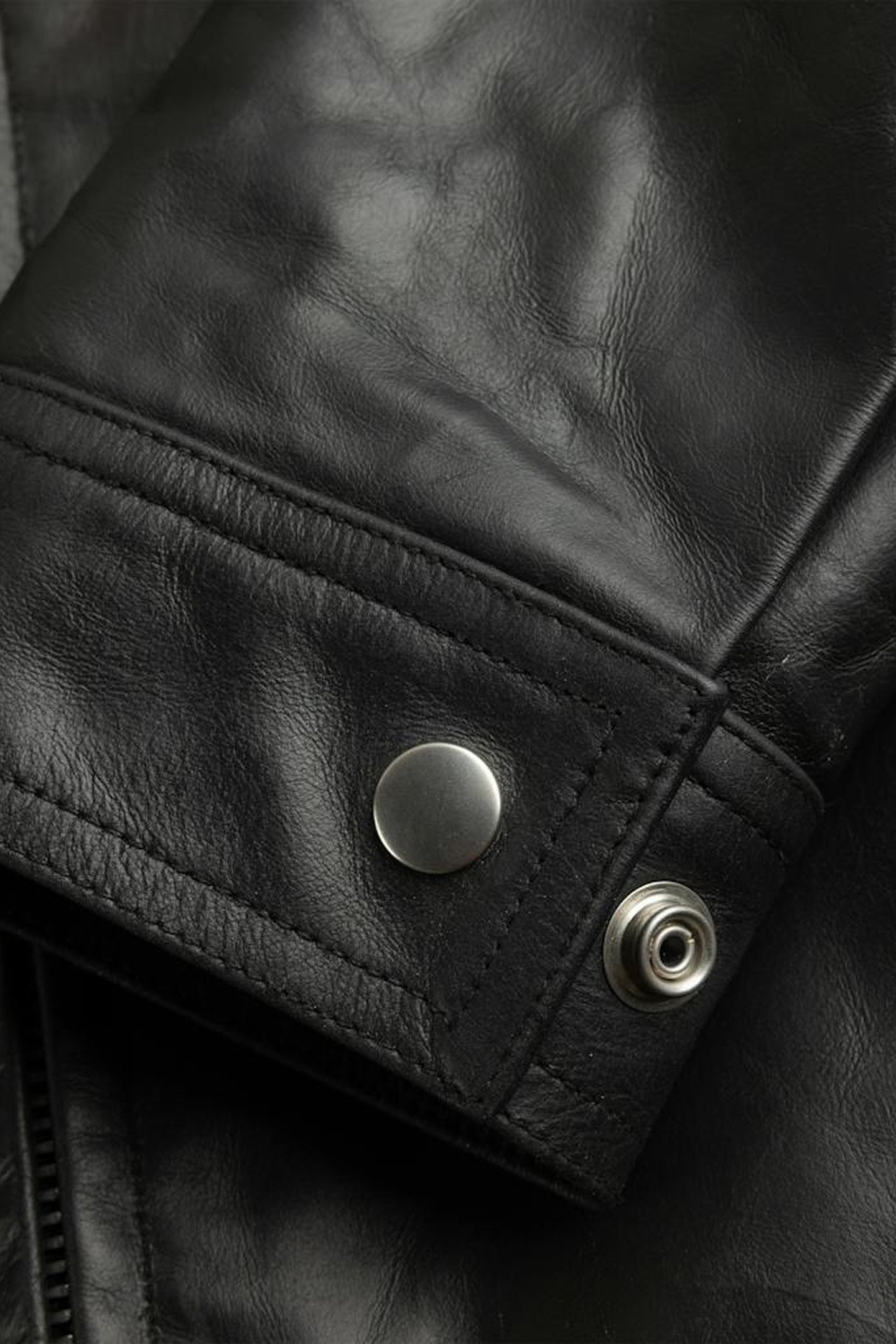 RICK OWENS – BRAD LEATHER JACKET BLACK 4