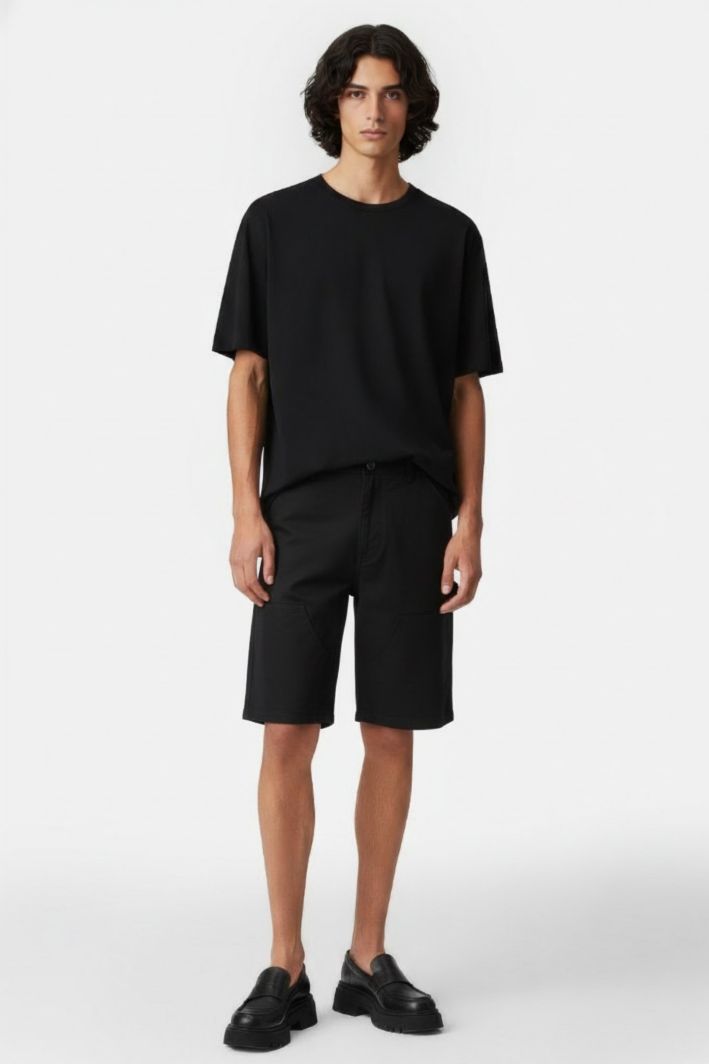 AWAKE NY – PAINTER SHORTS BLACK 1