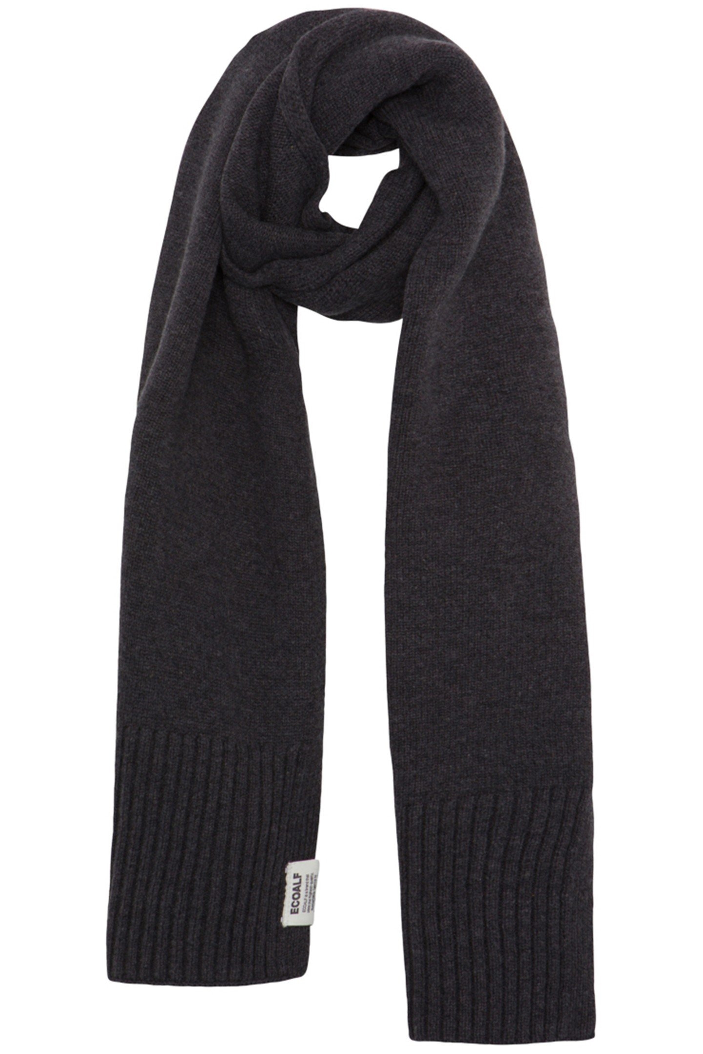 UNISEX WOOLALF SCARF DARK GREY MELANGE 1