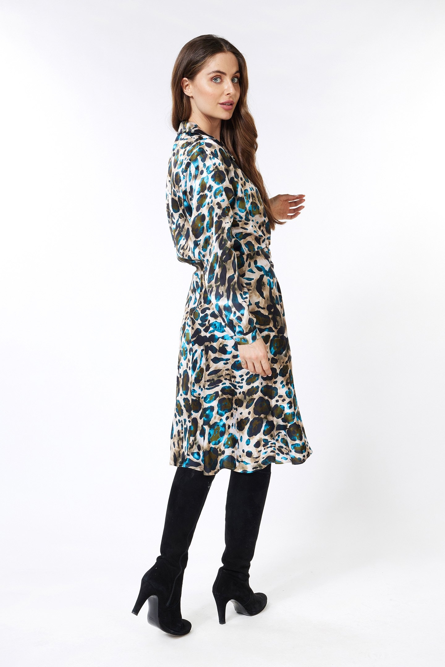 DRESS TWIST ANIMAL ROOTS PRINT 4