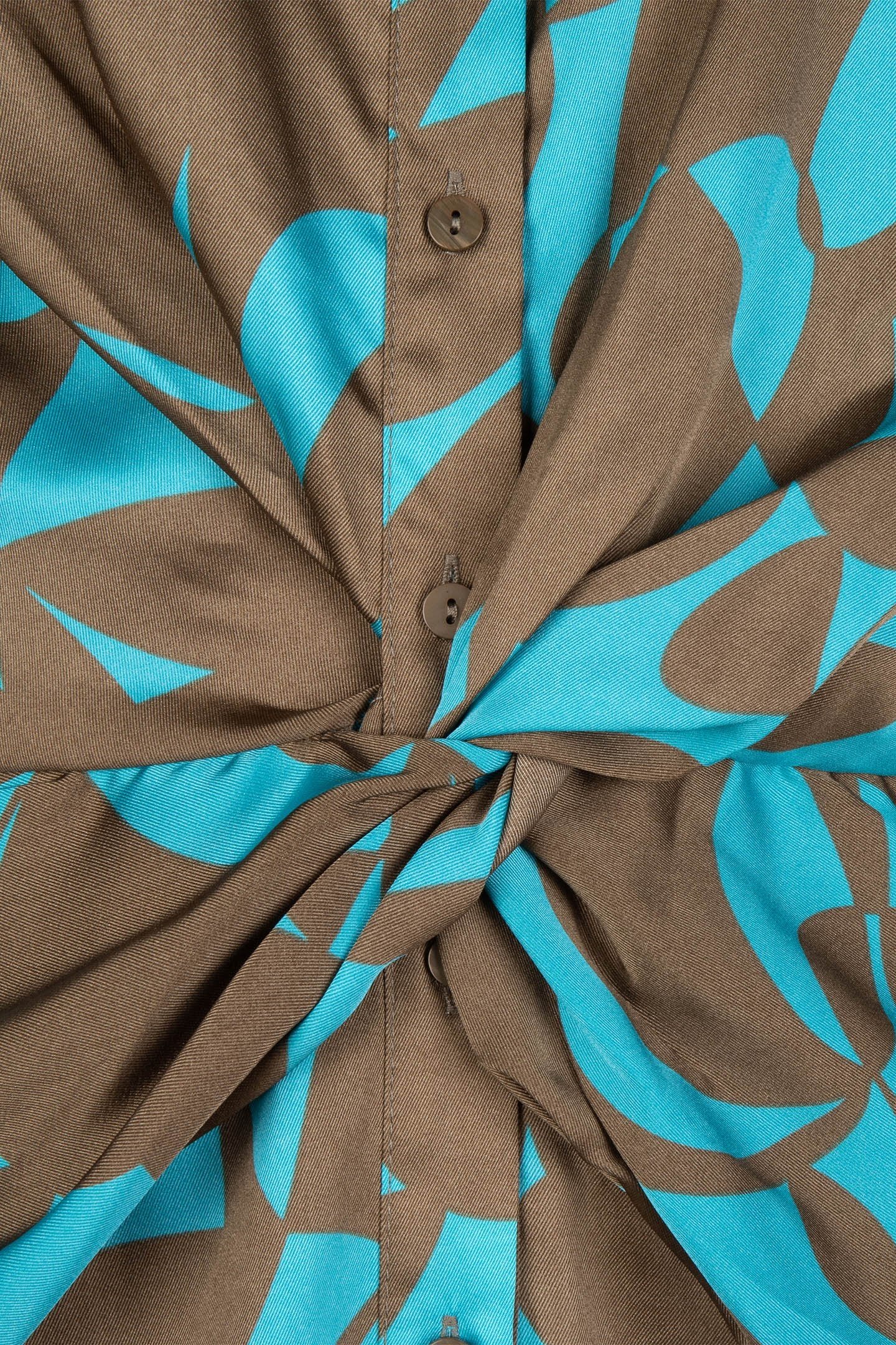 DRESS FANCY SATEEN EXPRESSIVE ROOTS PRINT 5