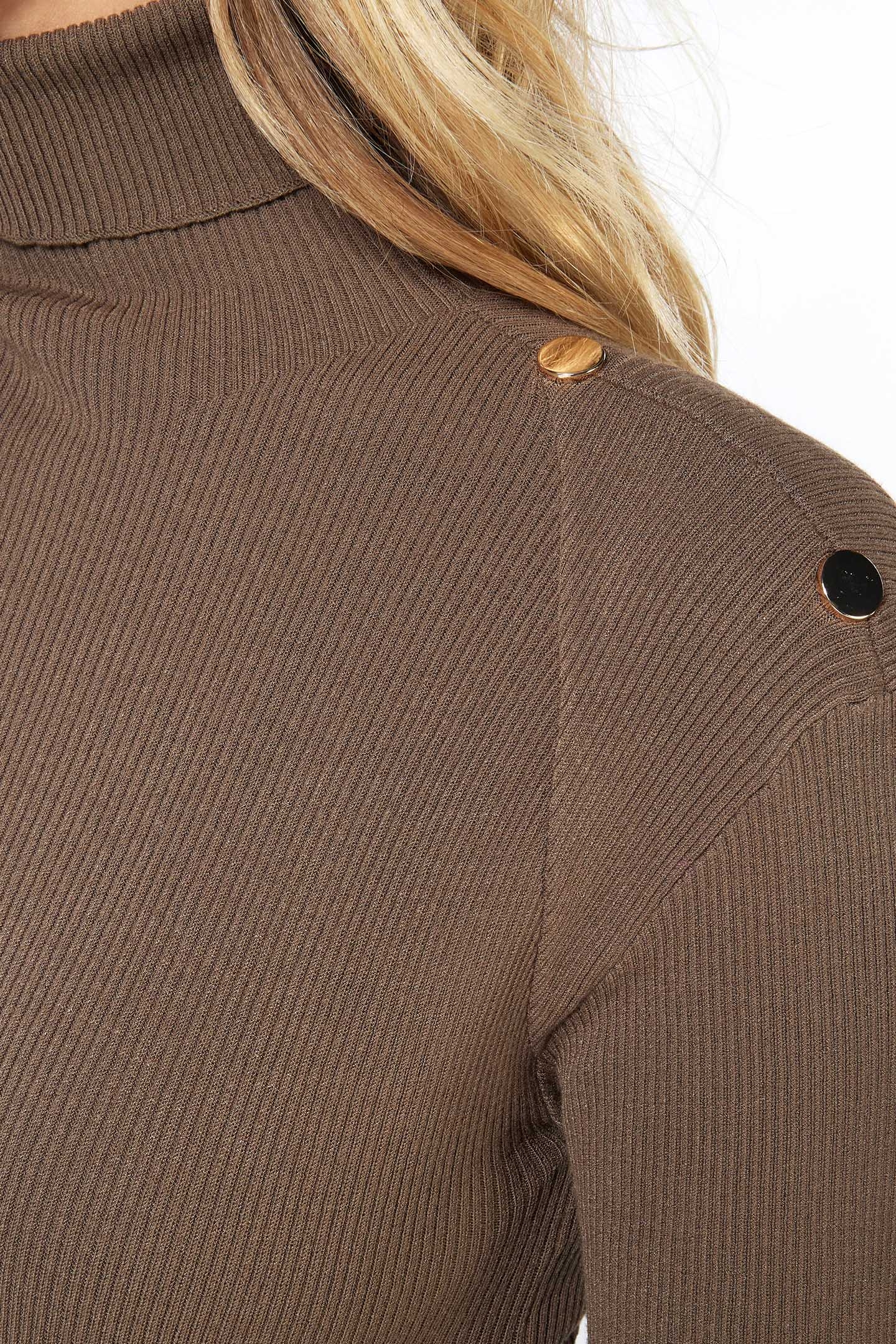 TOP RIB SLV/LSS BUTTONS COL ARMY GREEN 8