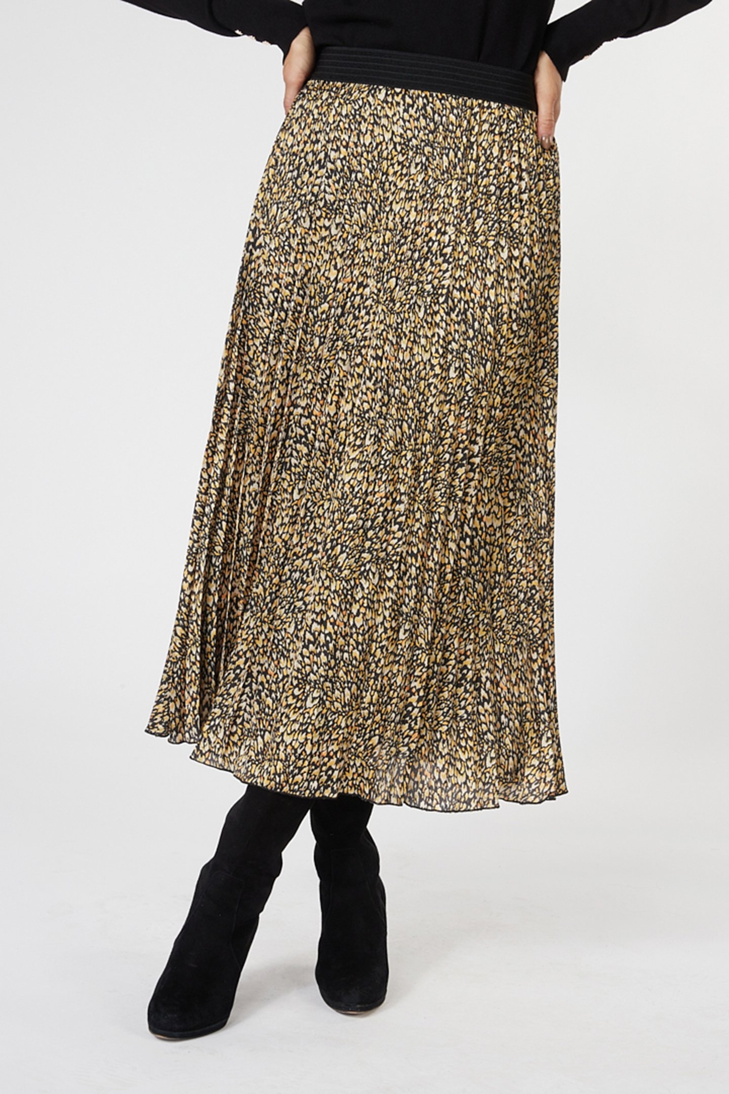 SKIRT PLISSE UNTAMED SPIRIT PRINT 1