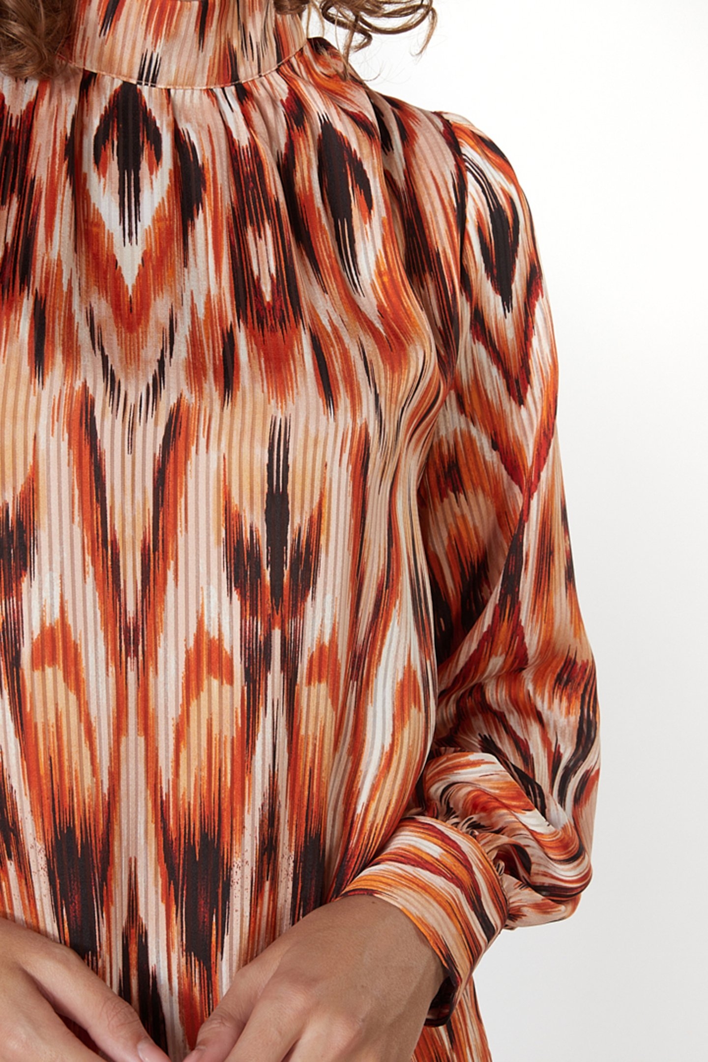 BLOUSE COL ETHNIC SKINS PRINT 7