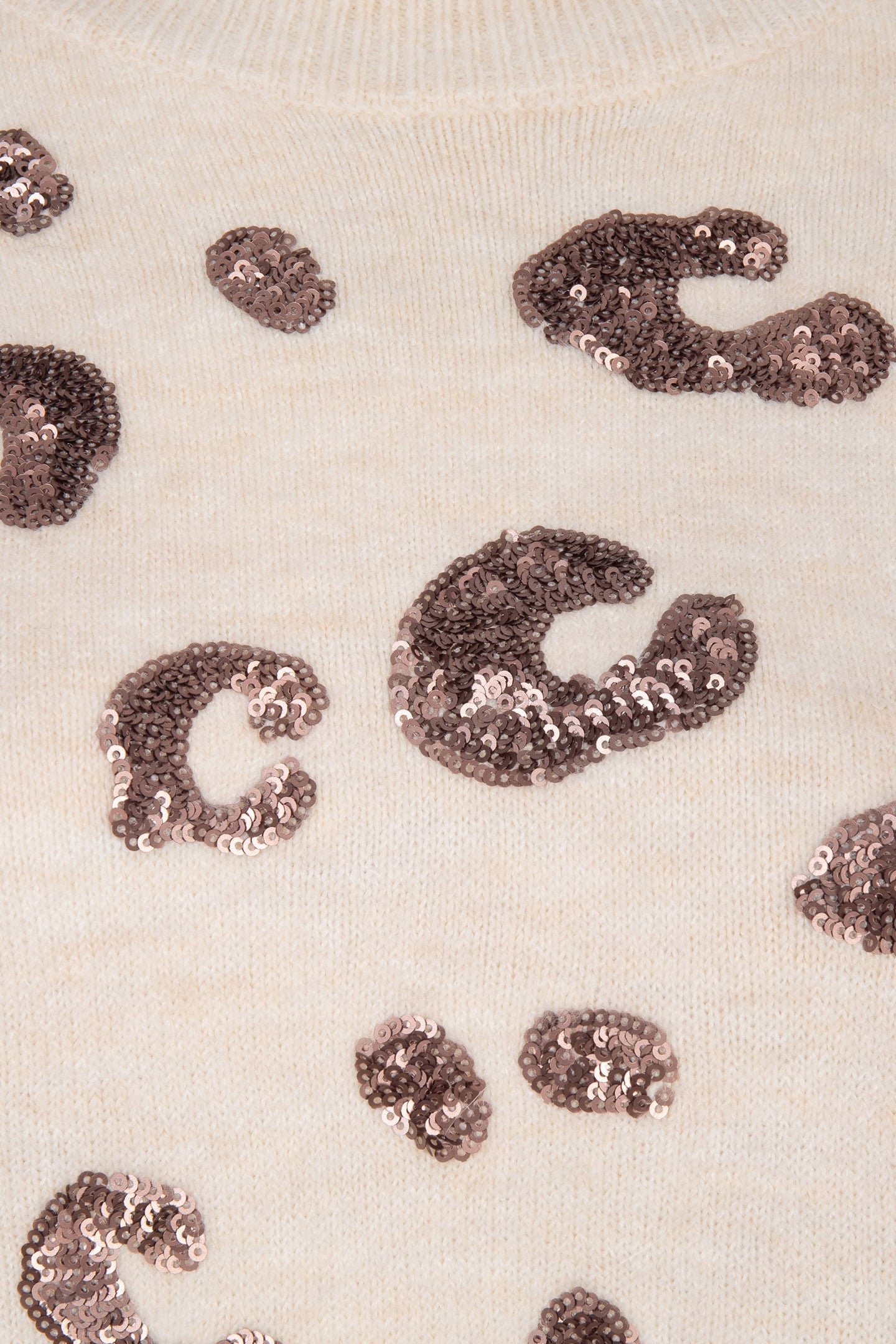 SWEATER ANIMAL SEQUINS BEIGE 7
