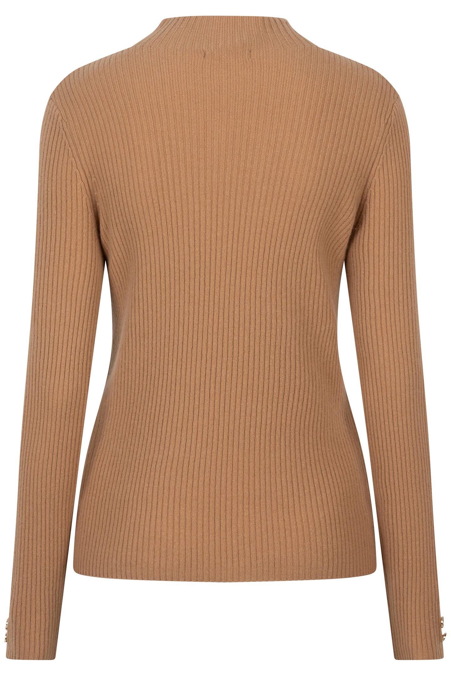 SWEATER COL A-SYM BUTTONS BRANDY 5