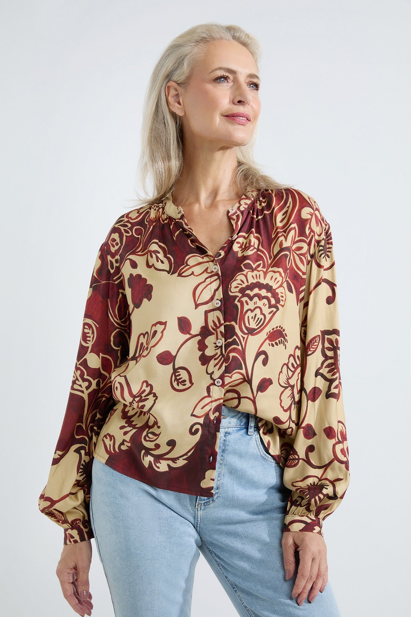 ANOUSKA BLOUSE CAMEL PRINT 1