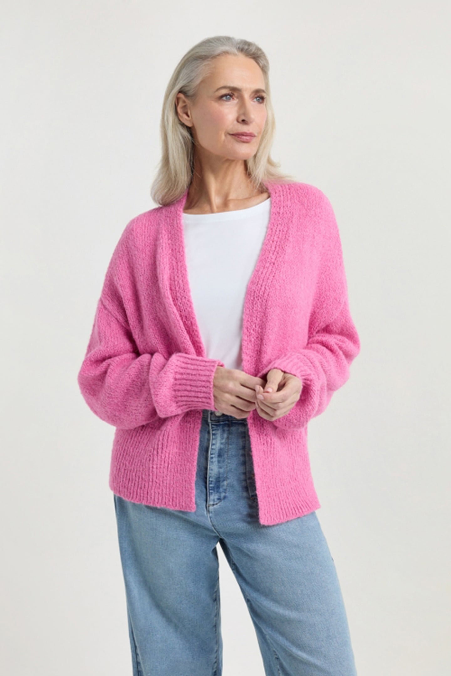 JULIAN CARDIGAN FUCHSIA 3