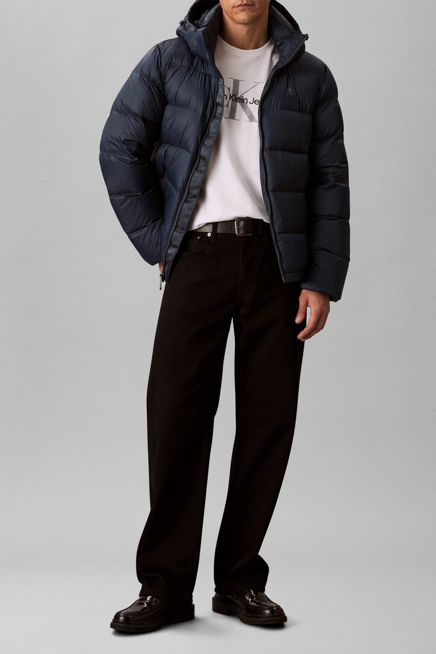 LONGSLEEVE NYLON ZIP OFF HOODIE INK 2