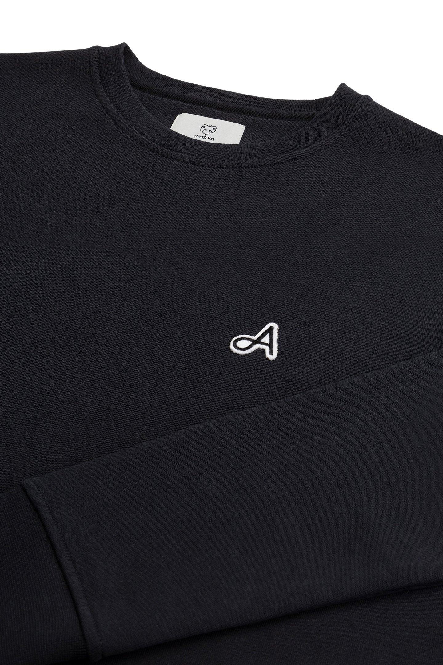 SWEATSHIRT ADAM PATCH JET BLACK 2