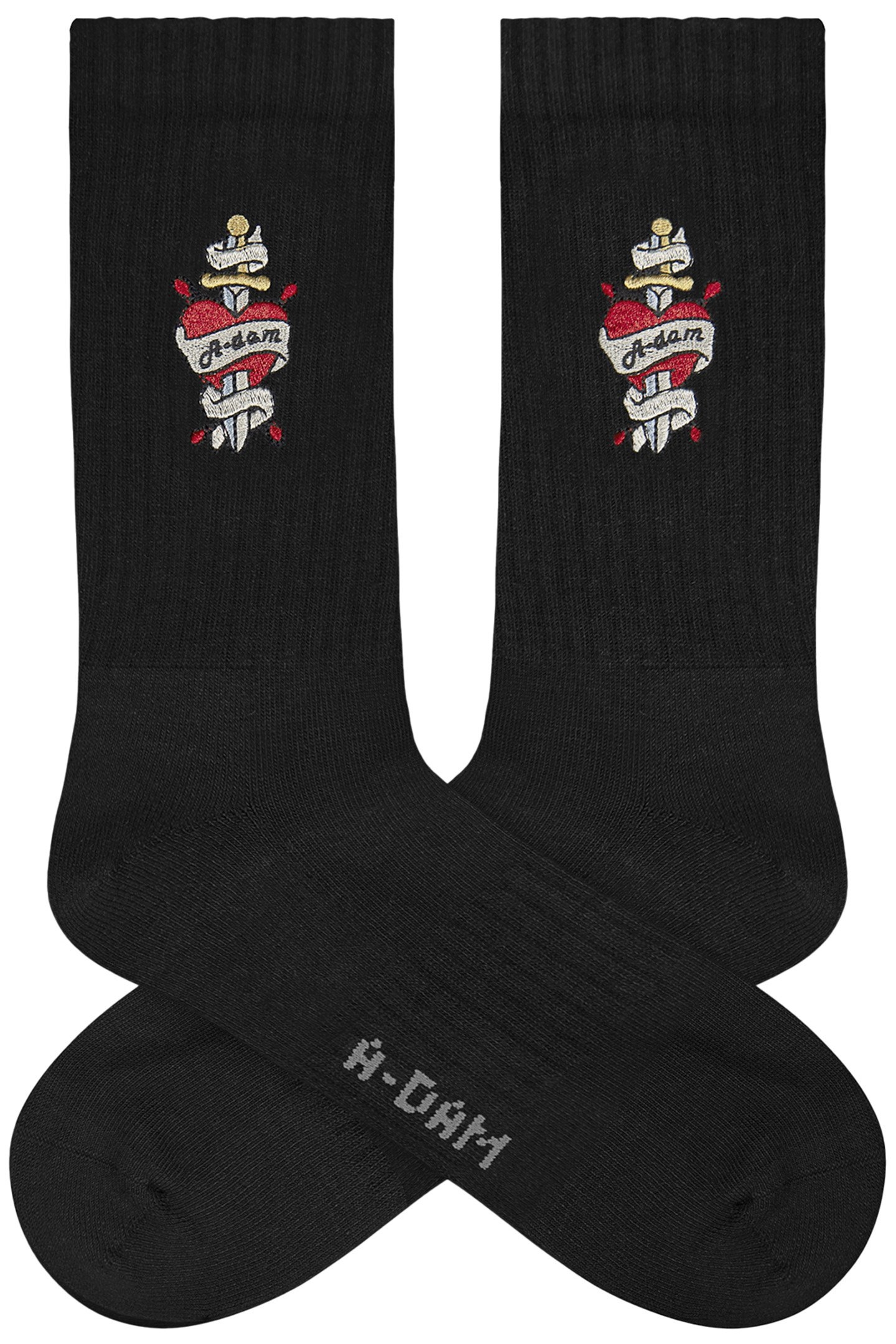 UNISEX A-DAM 3-PACK CREW SOCKS MULTICOLOR 2