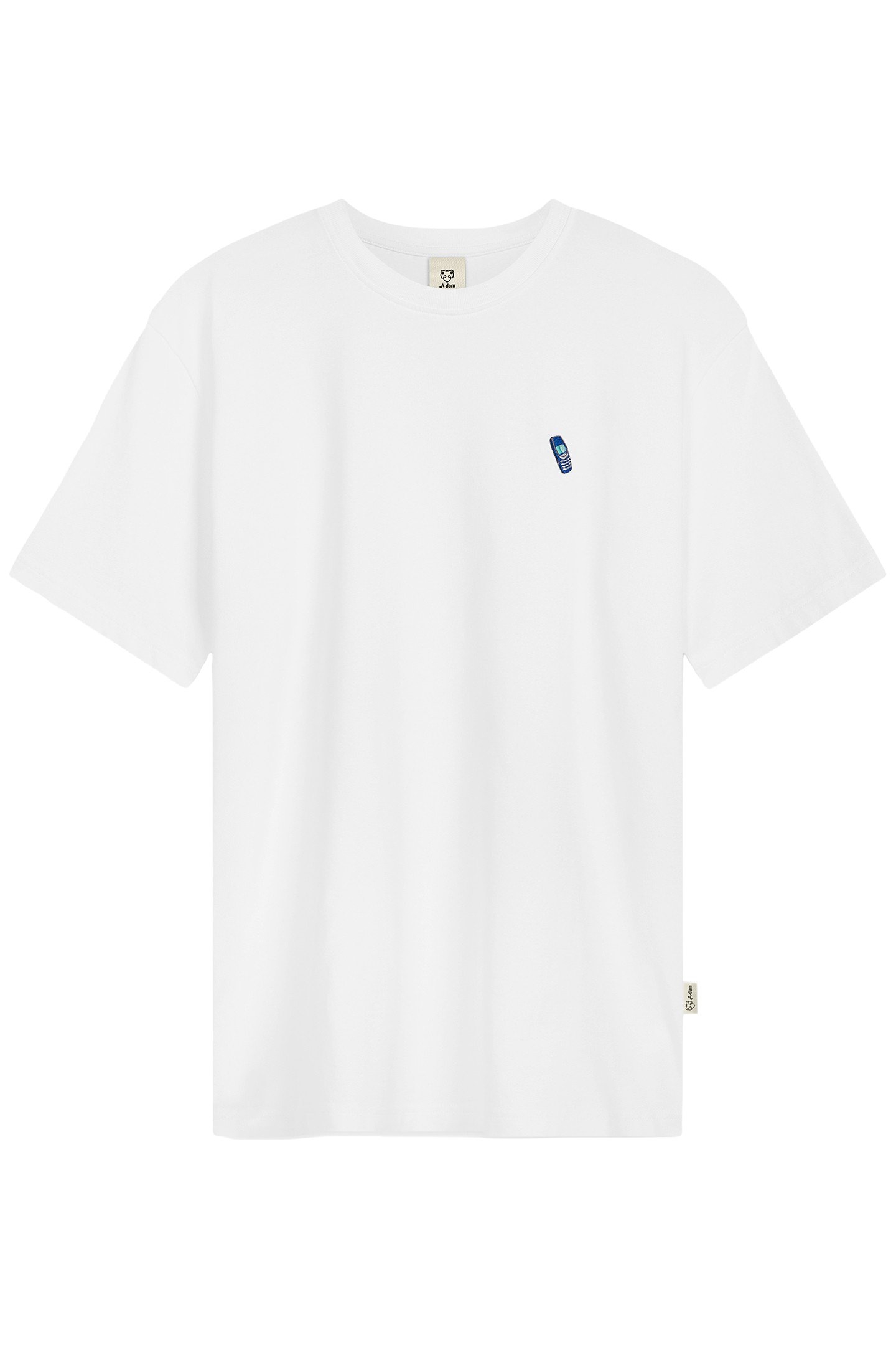 T-SHIRT WHITE MOBILE WHITE 1