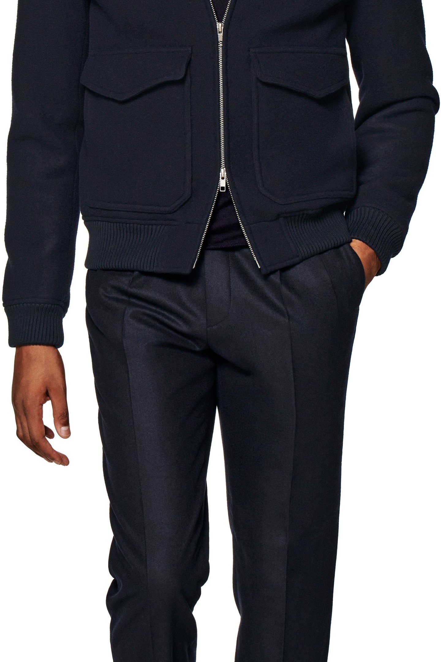 SHEARLING BOMBER-NAVY NAVY 7