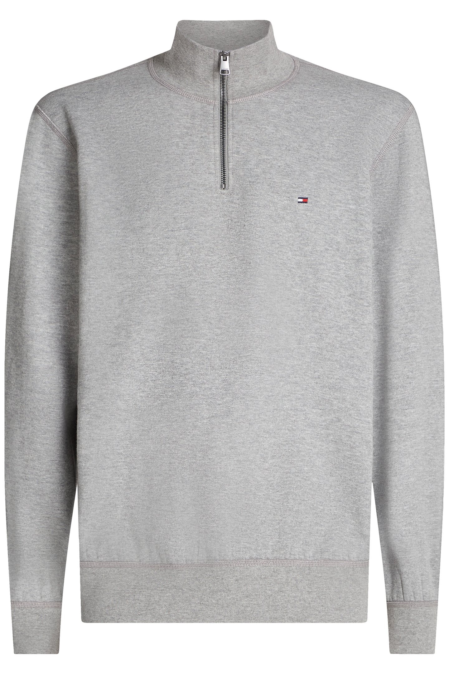 ESSENTIAL FLEECE 1/4 ZIP MEDIUM GREY HEATHER 4