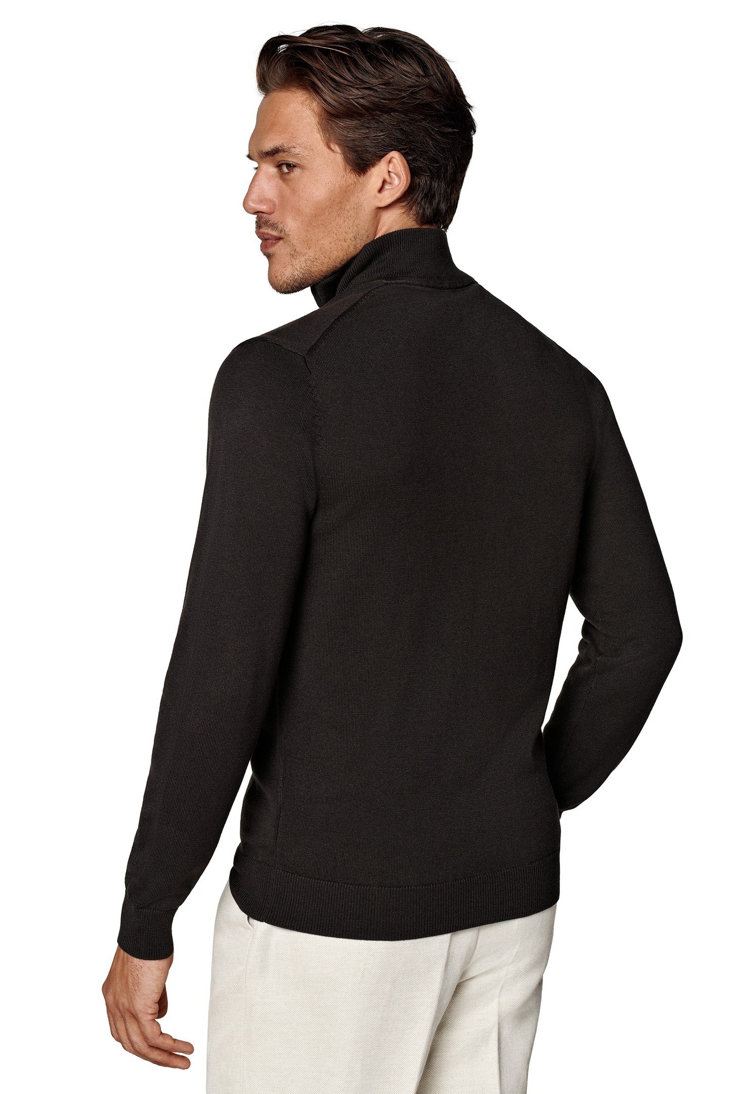 HALF ZIP DARK BROWN LUXURY DARK BROWN 3