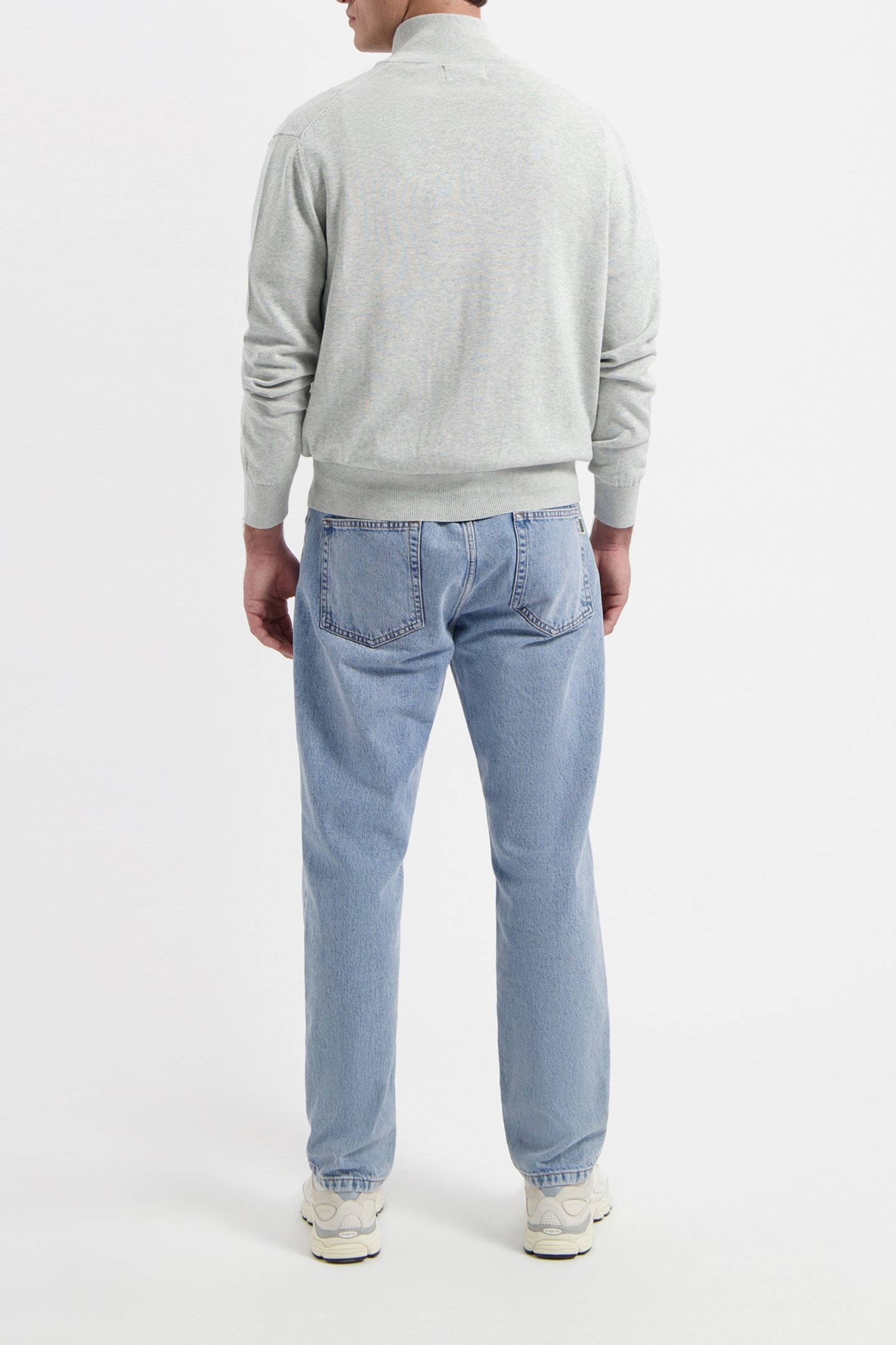 WAL – BLAKE ZIP CARDIGAN LIGHT GREY MELANGE 3