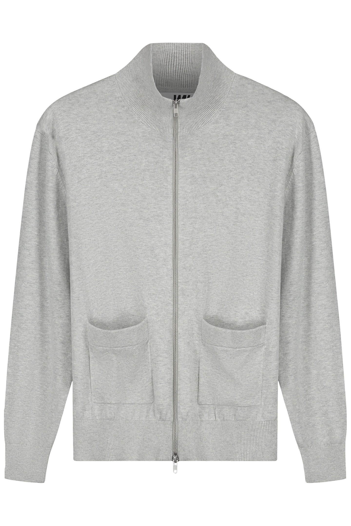 WAL – BLAKE ZIP CARDIGAN LIGHT GREY MELANGE 4