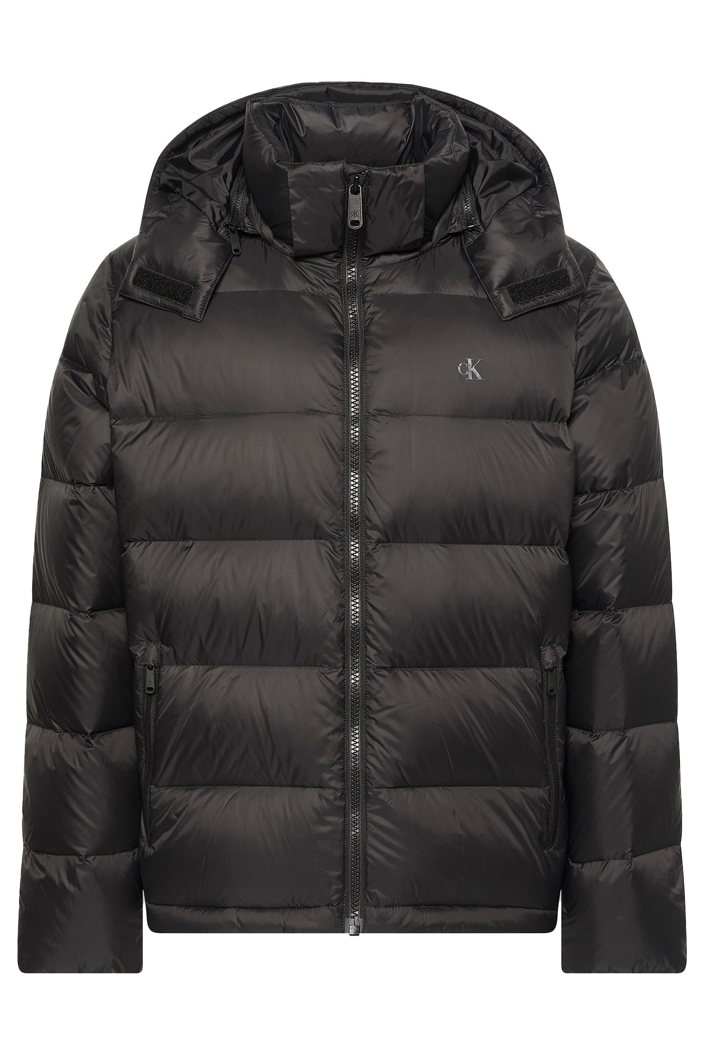 LONGSLEEVE NYLON ZIP OFF HOODIE BLACK 5