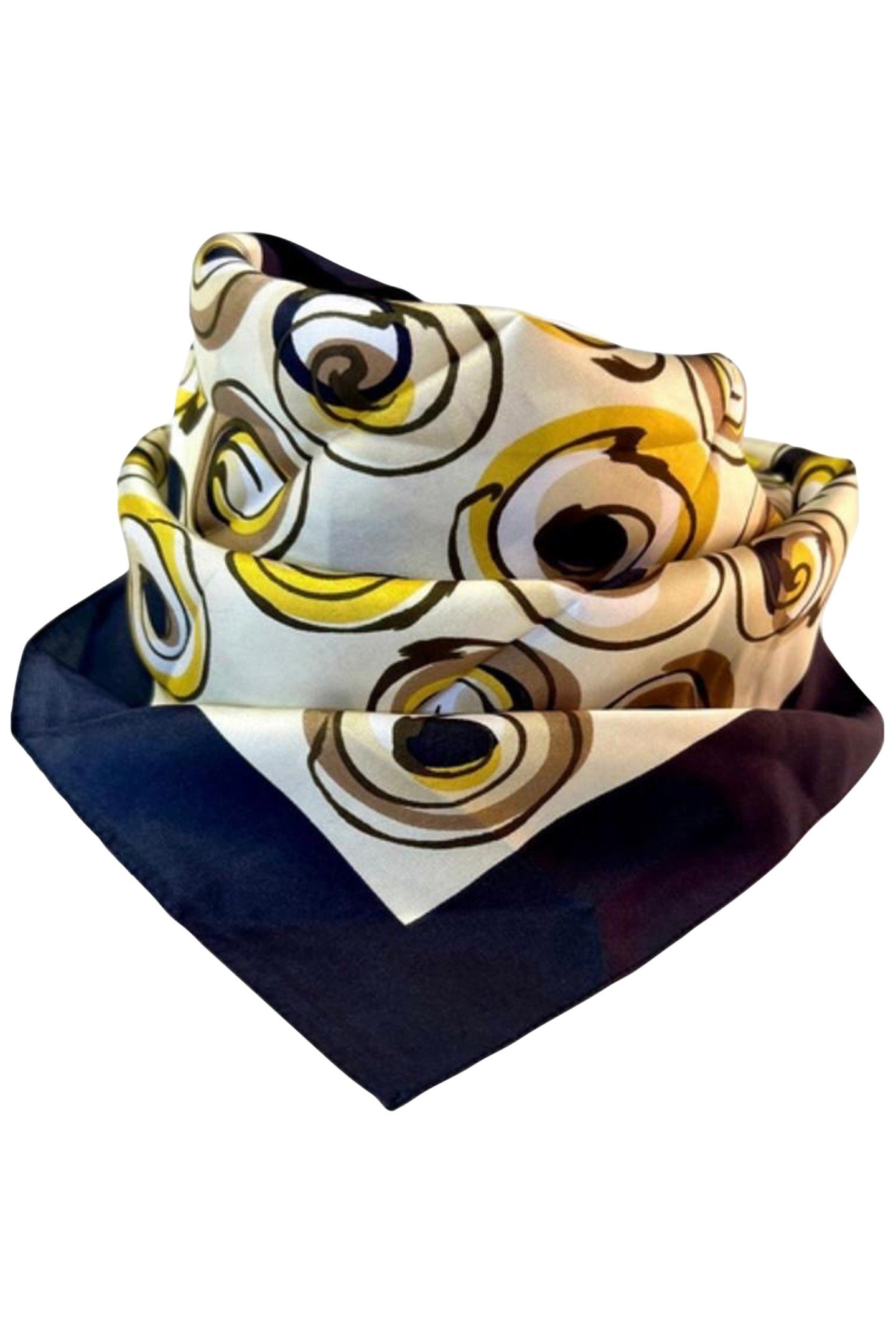 SCARF BURANO SMALL 498 BLACK/YELLOW 2