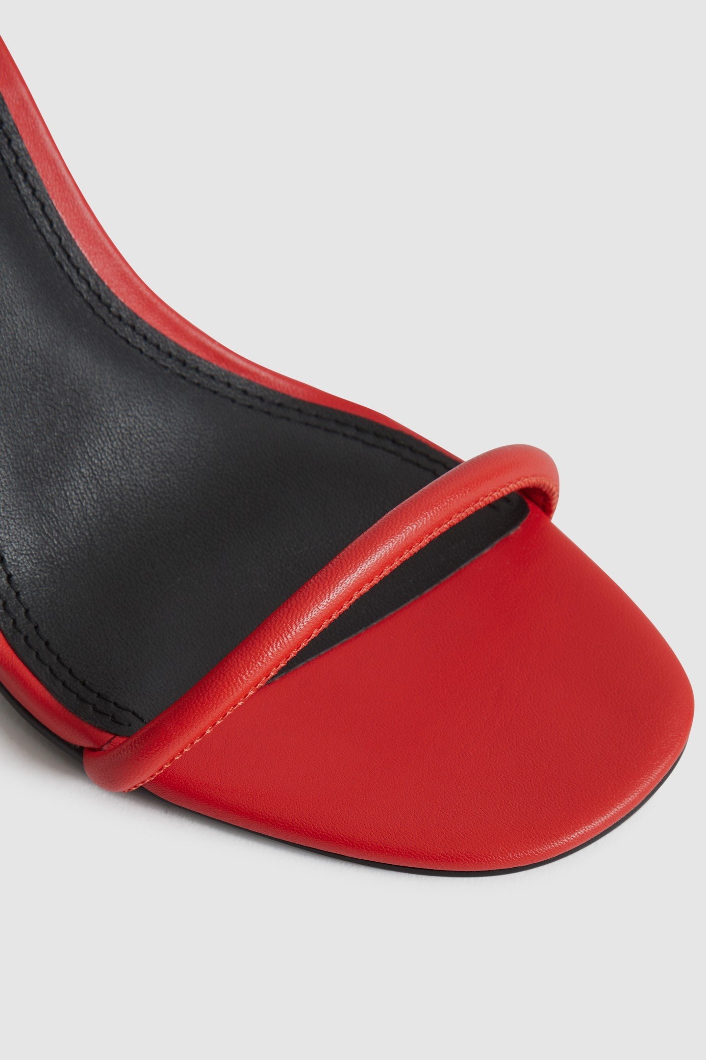 STRAPPY PIN HEEL SANDAL ORANGE 8