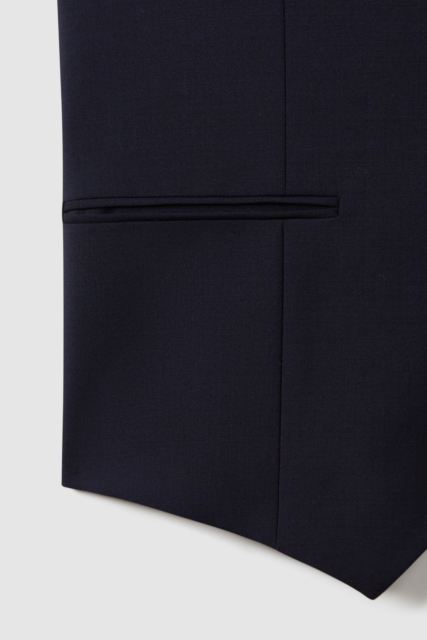 TRAVEL PLAIN WEAVE MODERN WAISTCOAT NAVY 6