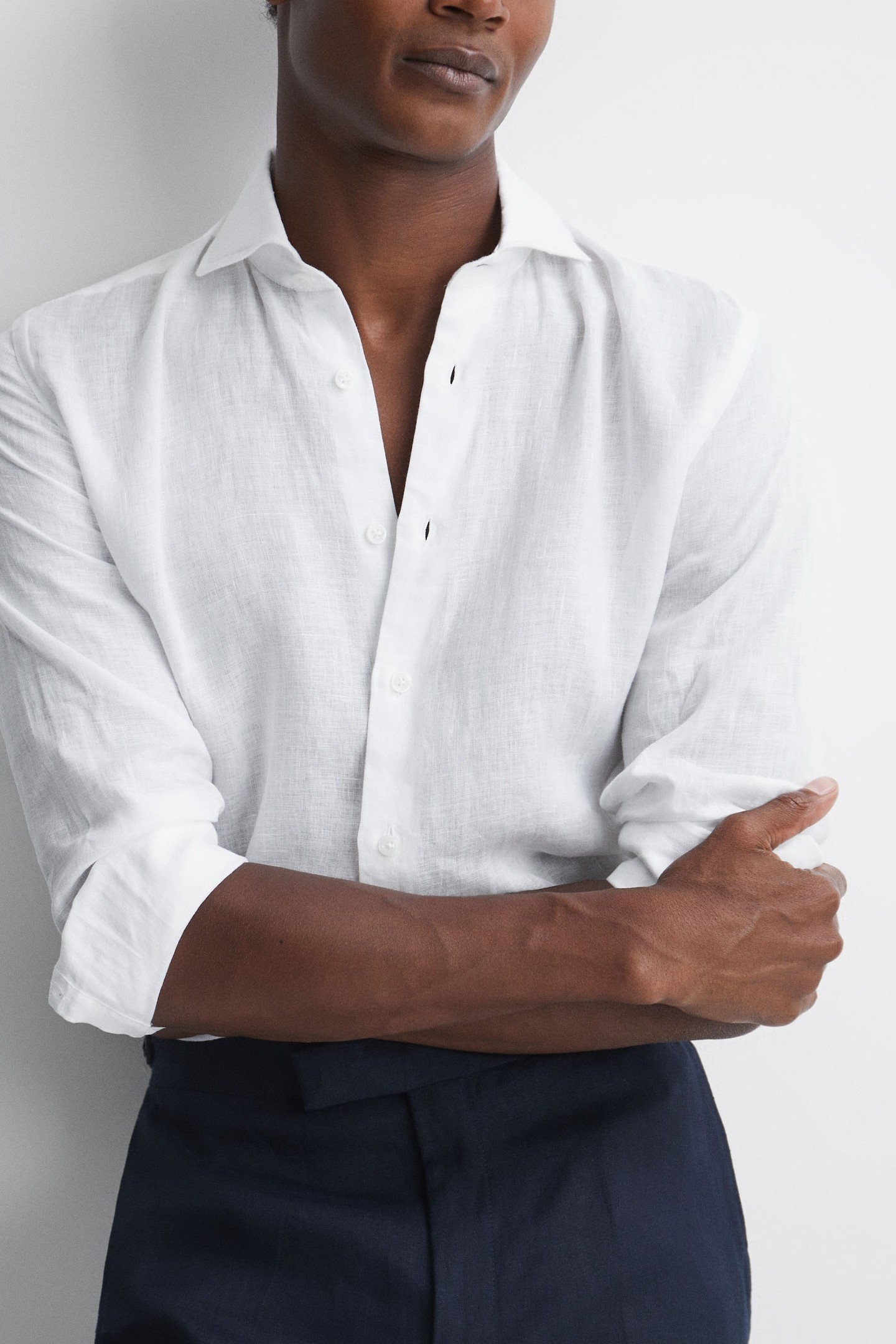 LONGSLEEVE LINEN SHIRT WHITE 2