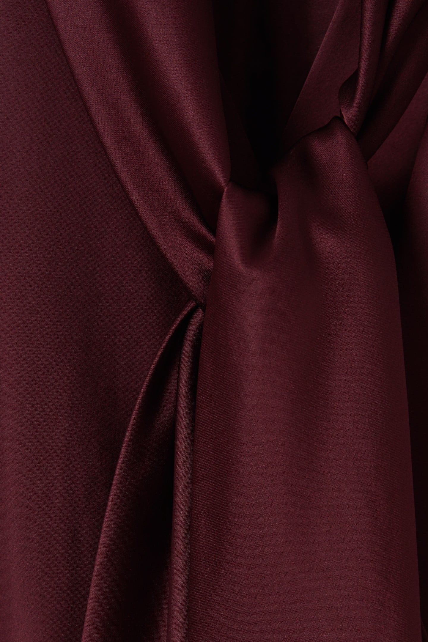 SATIN DRAPE OCCASION DRESS BURGUNDY 5