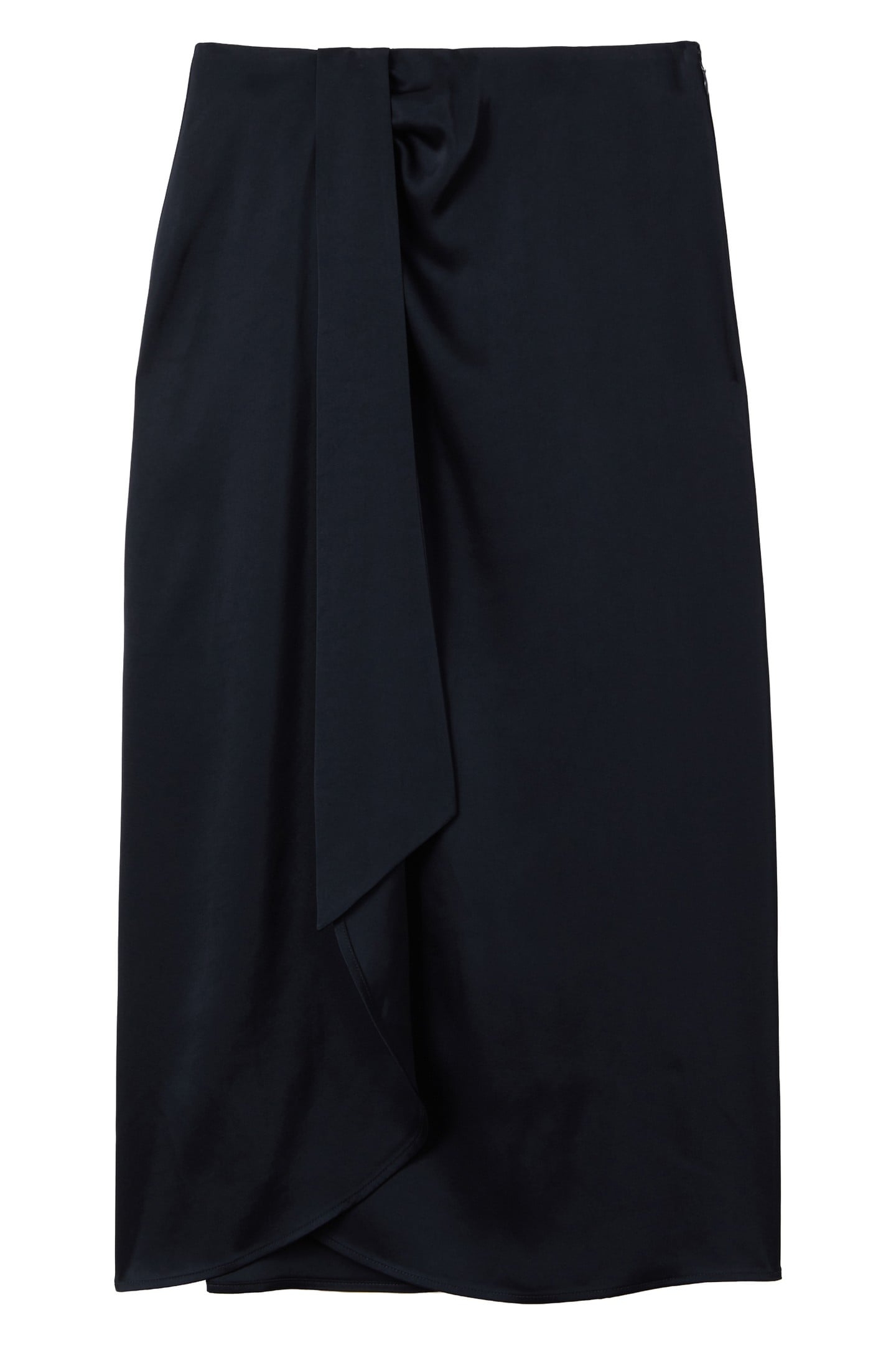 WRAP SLIP SKIRT NAVY 4
