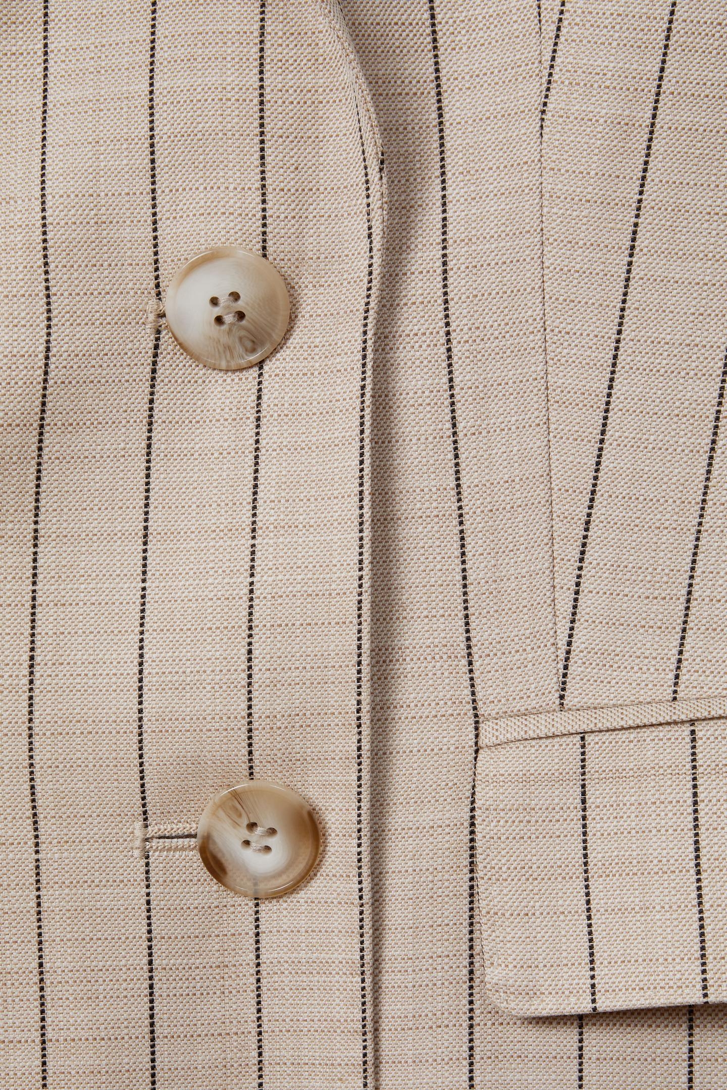 PIN STRIPE WAISTCOAT NEUTRAL 6