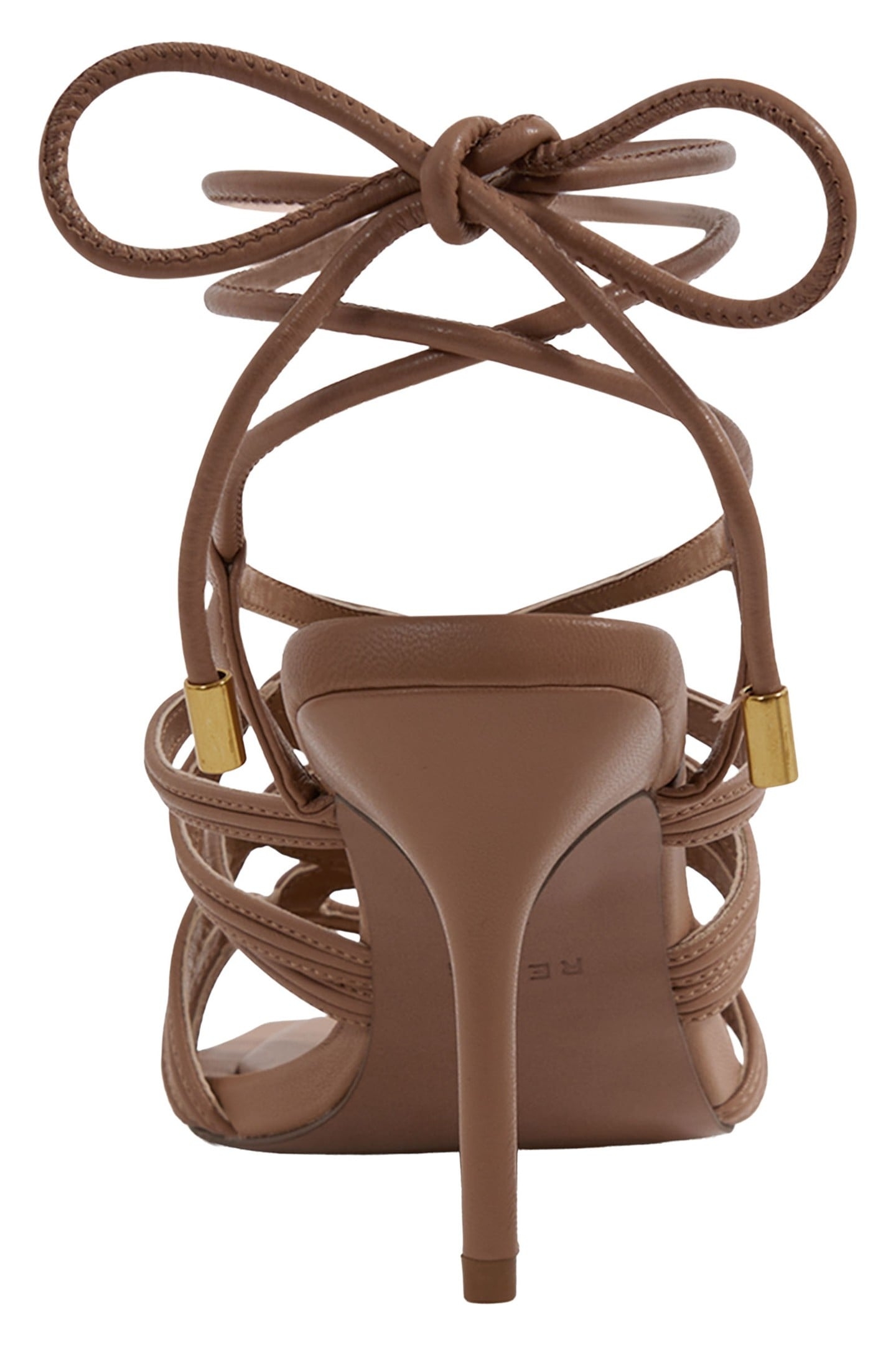 ROPE STRAP HEELED SANDAL BLACK 5