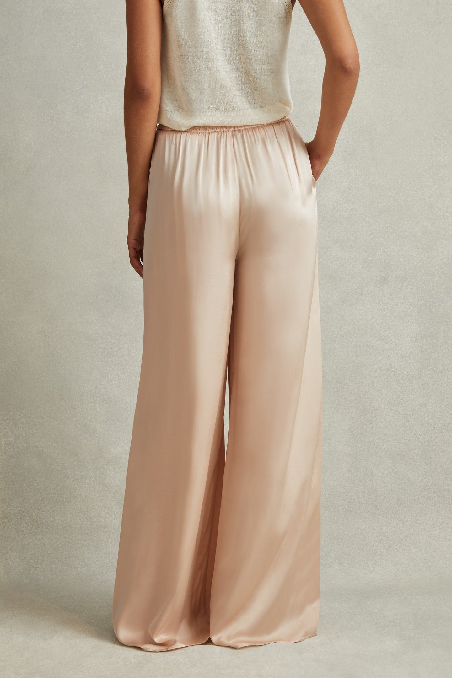 WIDE LEG OCCASION TROUSER CHAMPAGNE 3