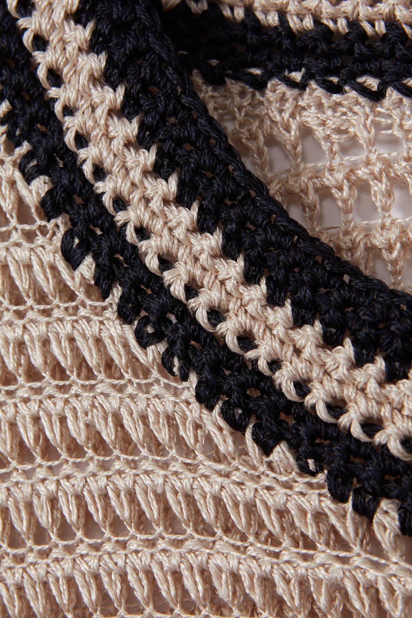 TIPPED STITCHED JUMPER NEUTRAL/NAVY 5