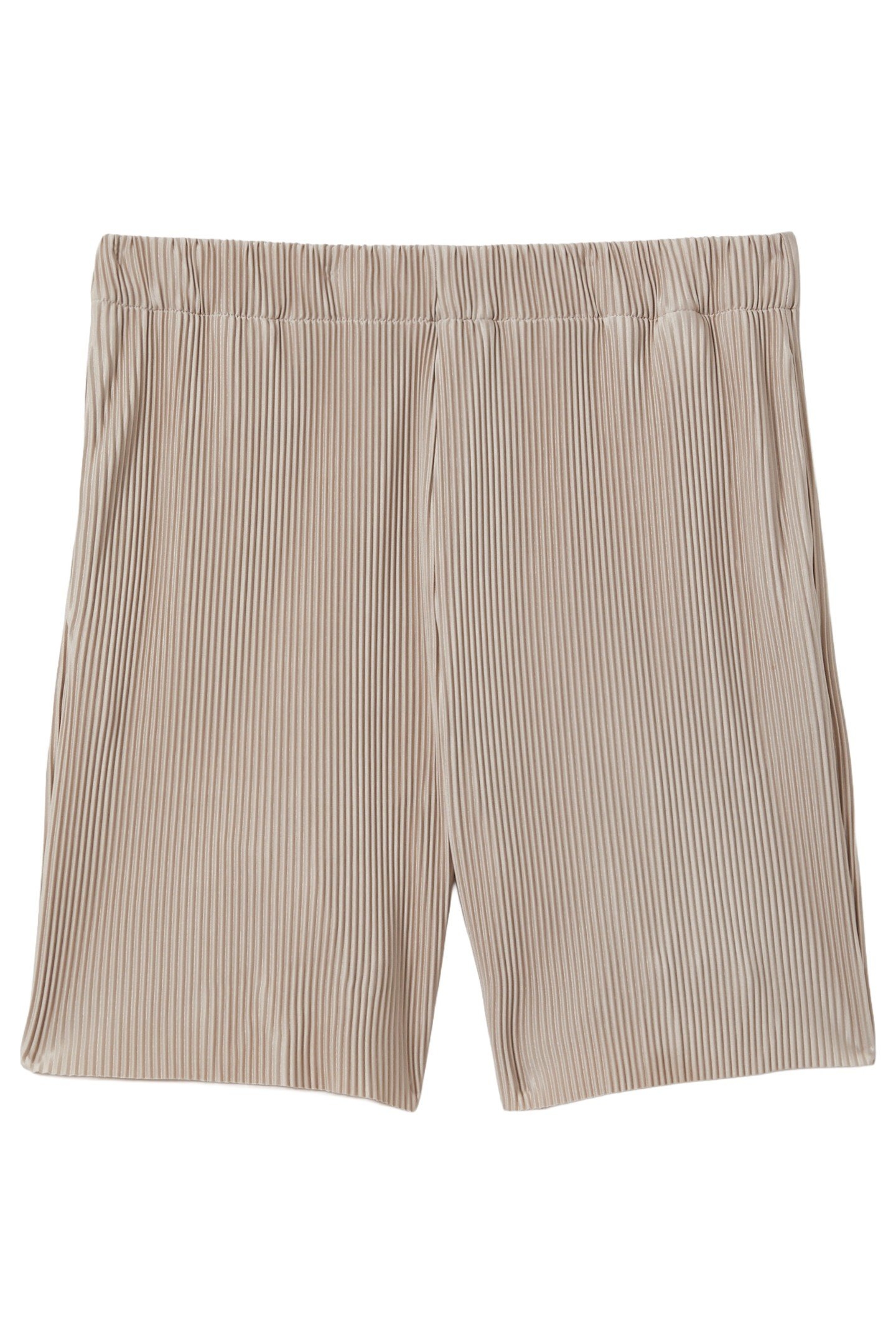 ELASTICATED WAIST PLISSE SHORT CHAMPAGNE 4