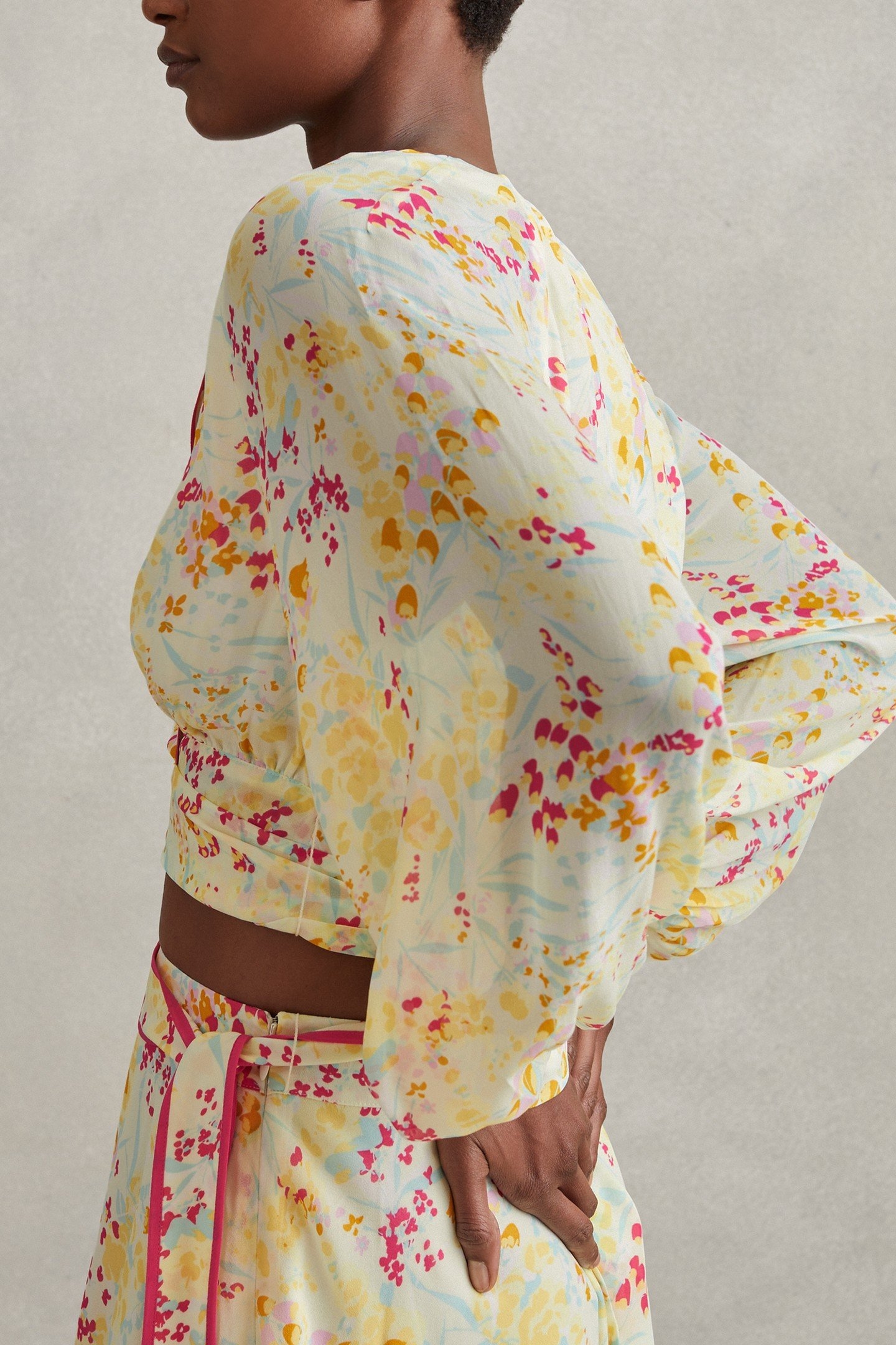 BUTTERCUP PRINTED BLOUSE PINK/YELLOW 2