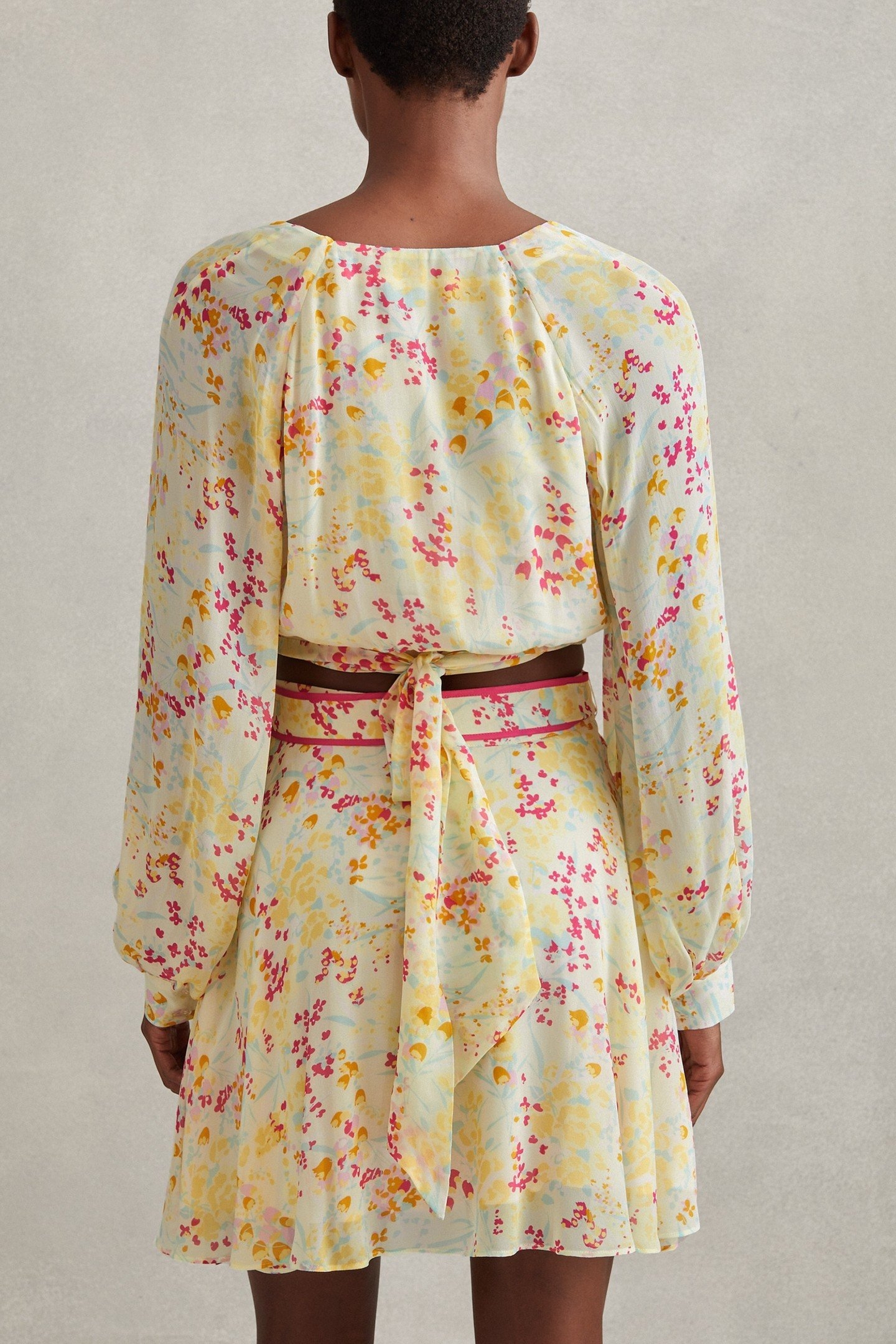 BUTTERCUP PRINTED BLOUSE PINK/YELLOW 1