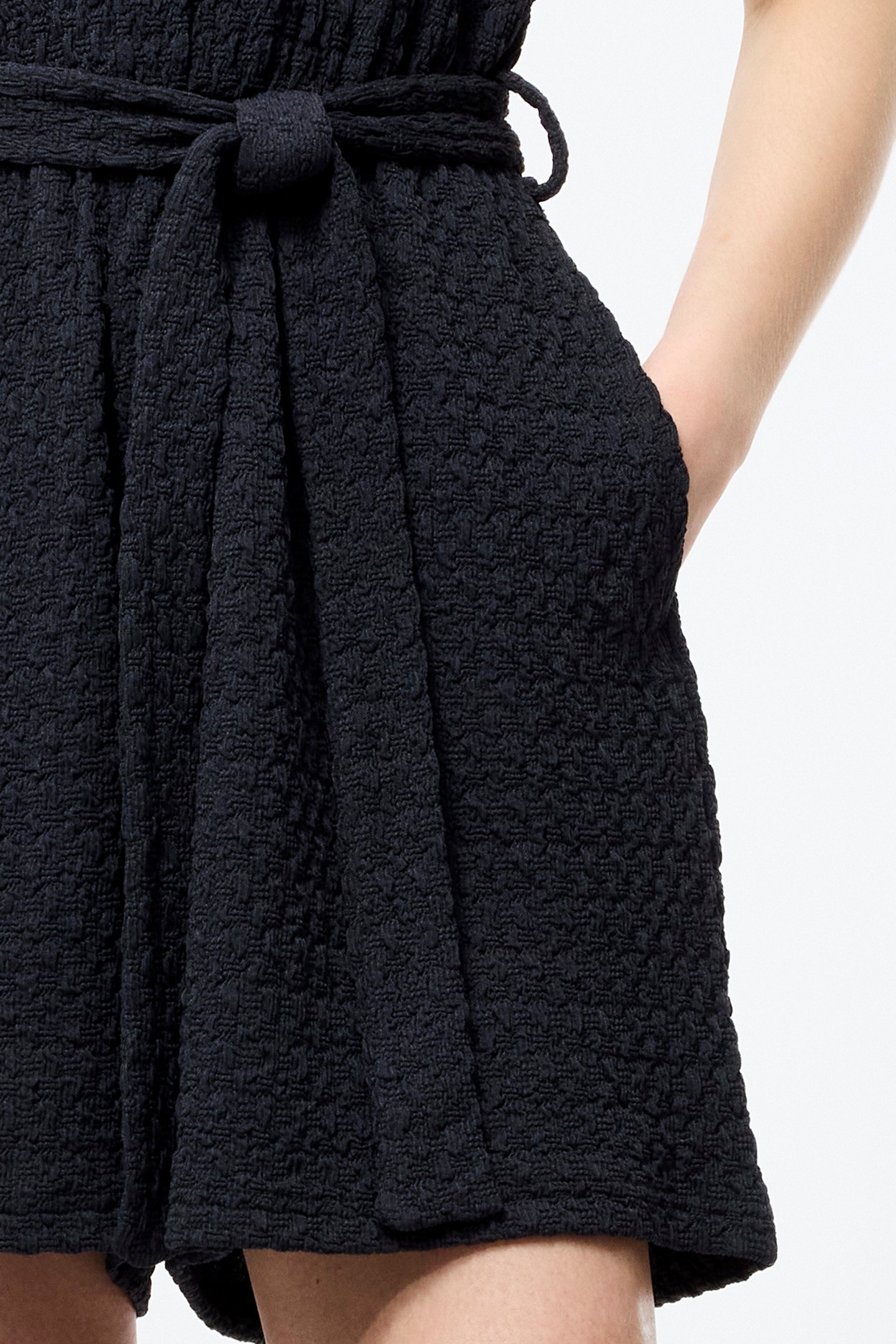 SADIE TEXTURED PLAYSUIT WASHED INK 5