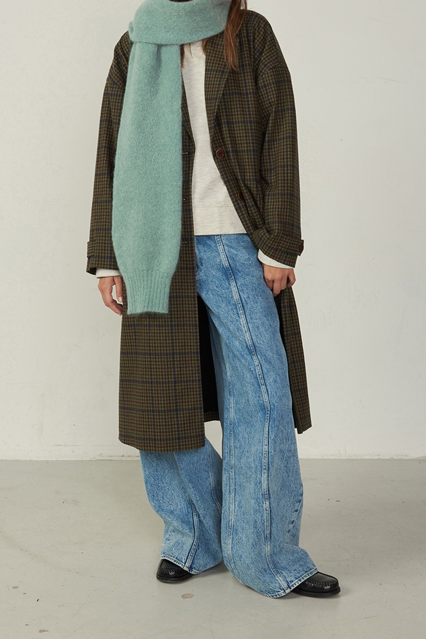 MOHAIR SCARF ALOE VERA 5