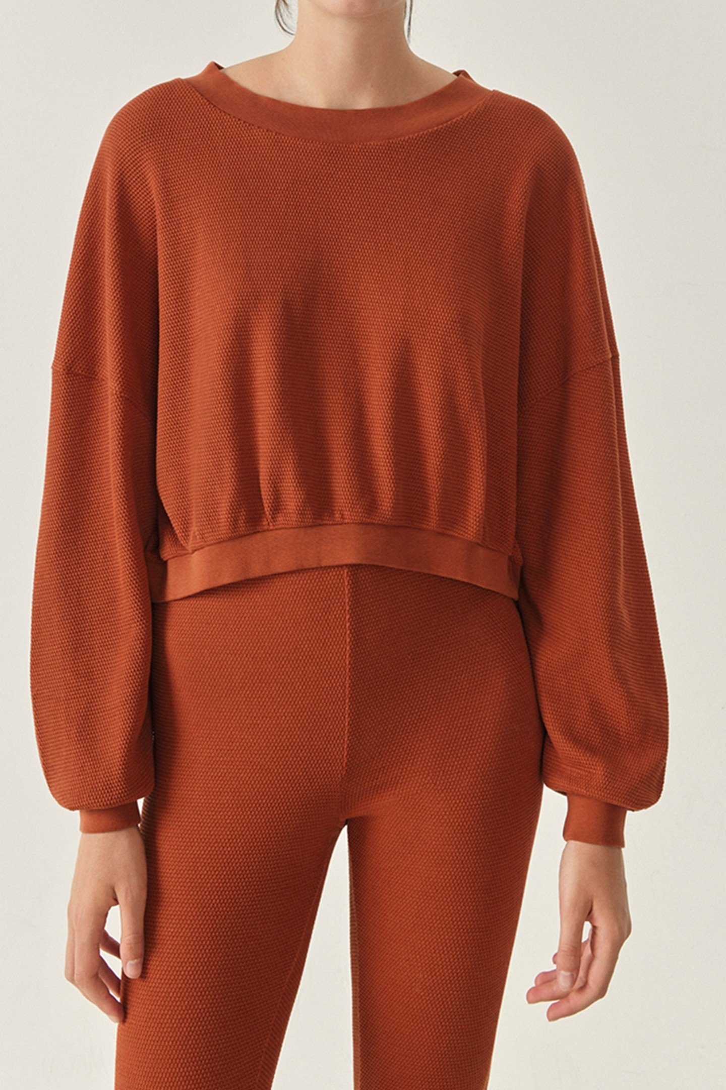 LONG-SLEEVED CREW NECK SWEATSHIRT FOGGY 3