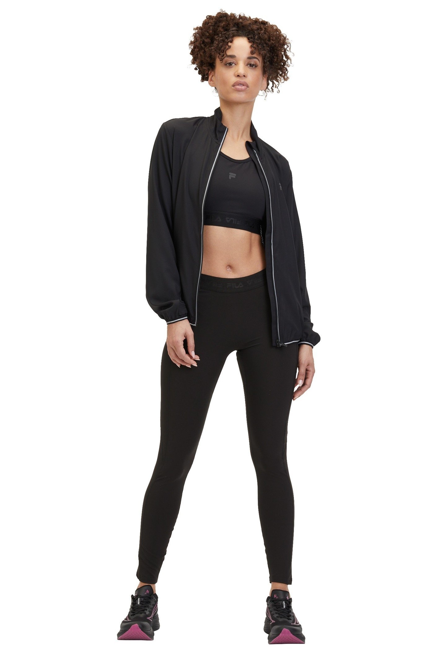 ROSES RUNNING TIGHTS BLACK 1