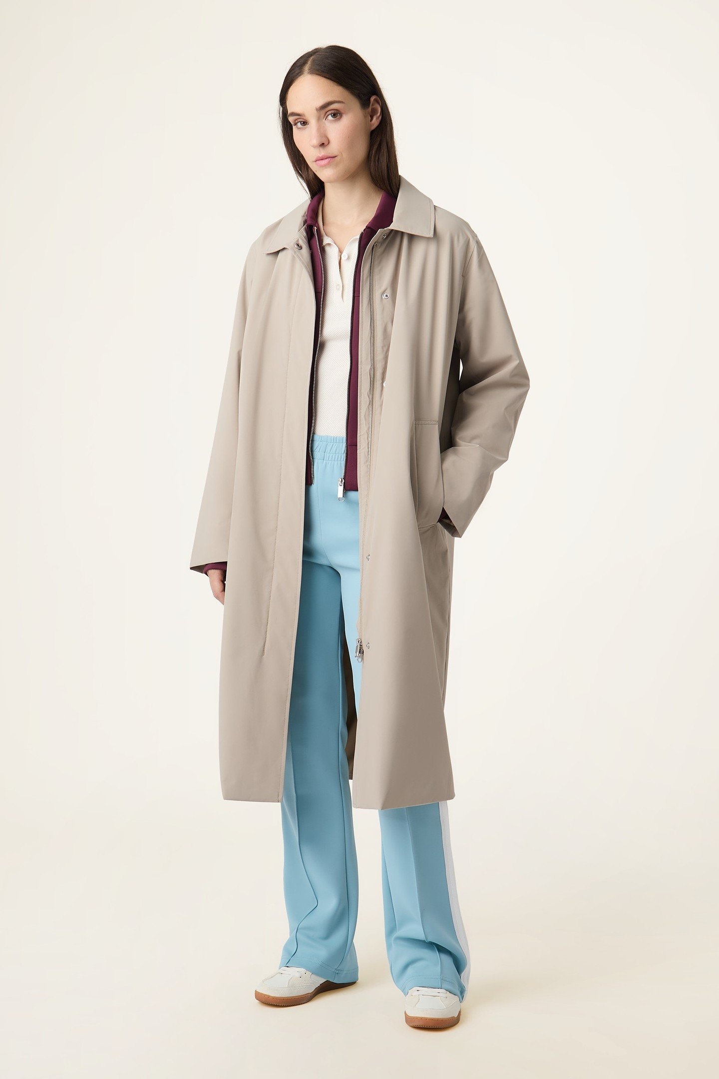 BB1 SLIM PIQUE KNIT POLO TEE EGRET 2