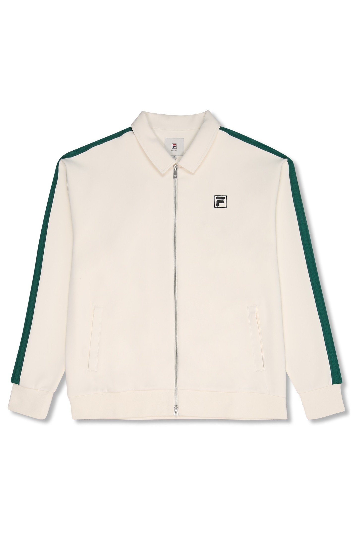 COMO RELAXED TAPED TRACK JACKET EGRET 5