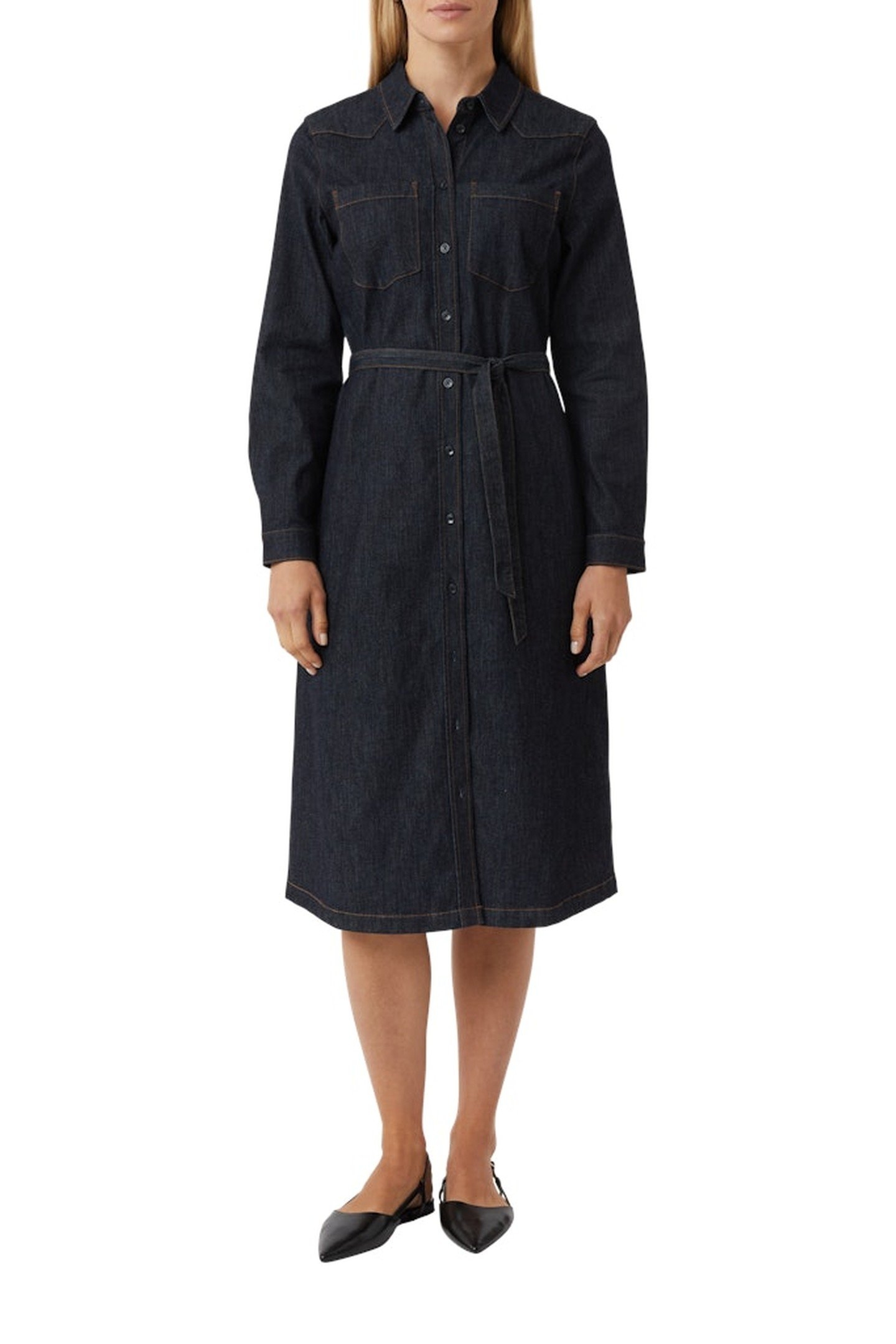 COMMA DRESSES BLUE DENIM 3