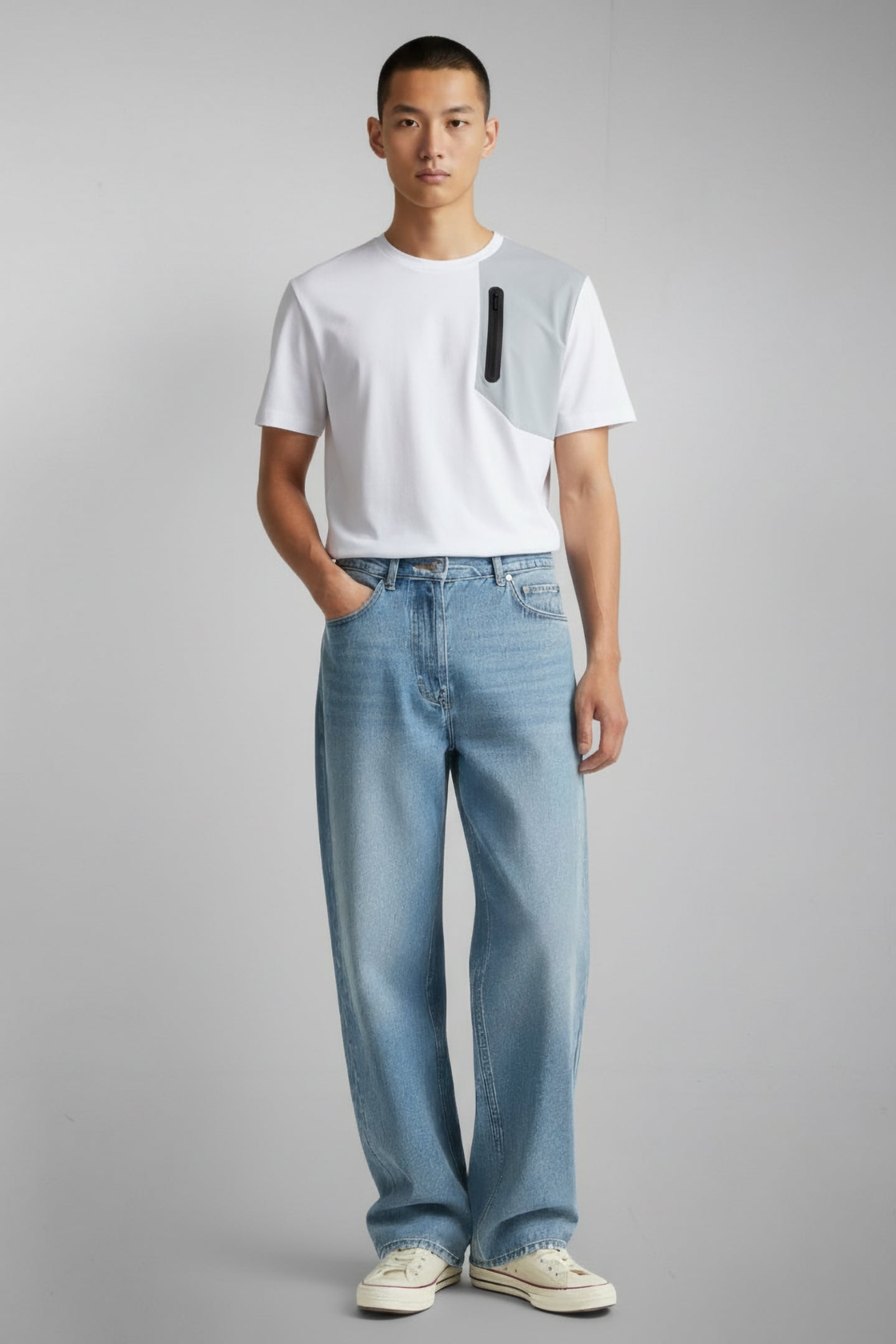 Q+ REGULAR FIT T-SHIRT WHITE 1